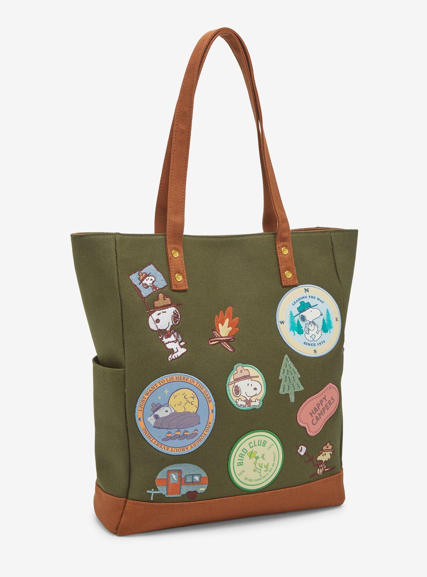 Loungefly Peanuts Snoopy Beagle Scouts Patch Tote — BoxLunch Exclusive, , hi-res