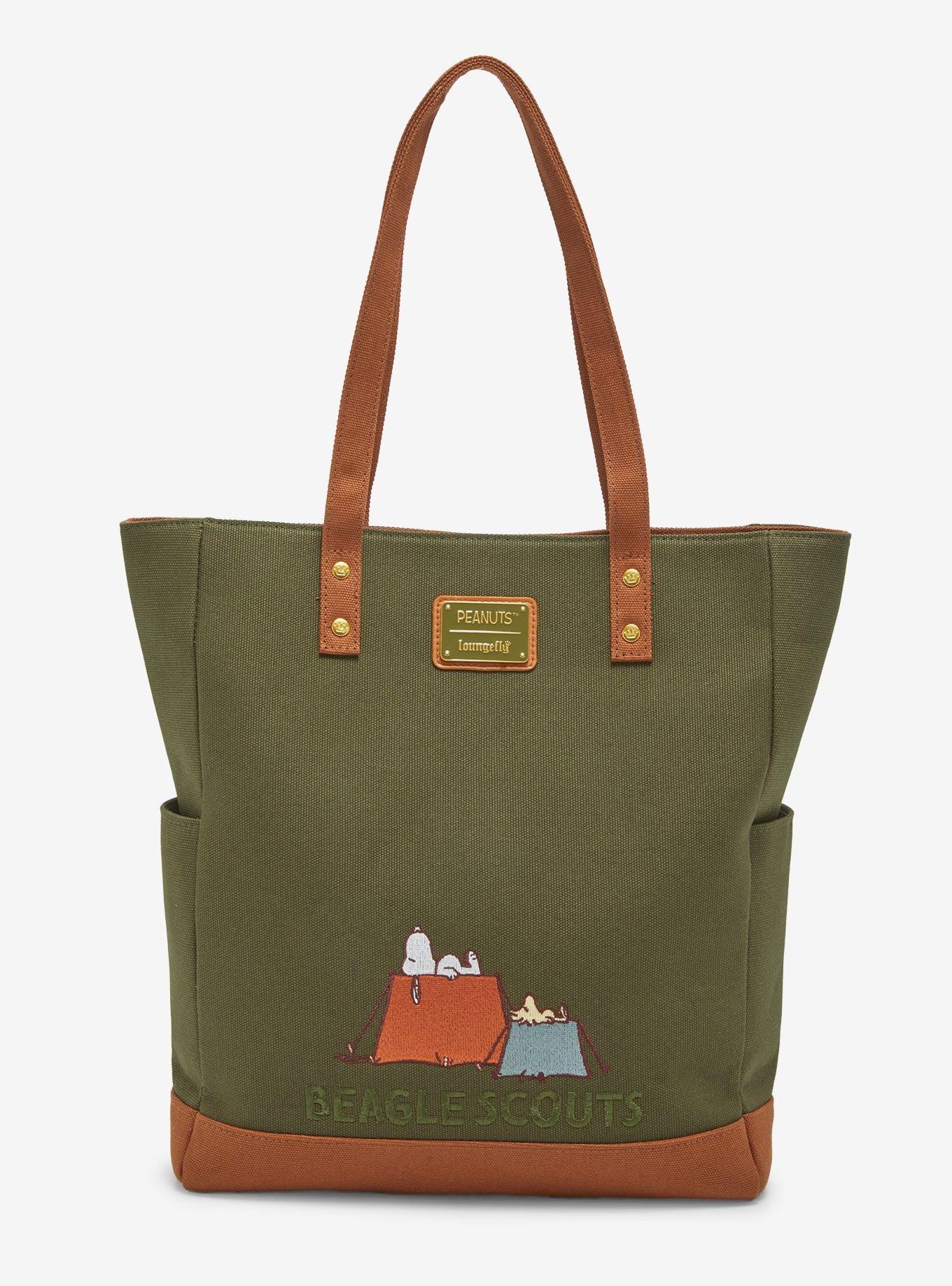 Loungefly Peanuts Snoopy Beagle Scouts Patch Tote — BoxLunch Exclusive, , alternate