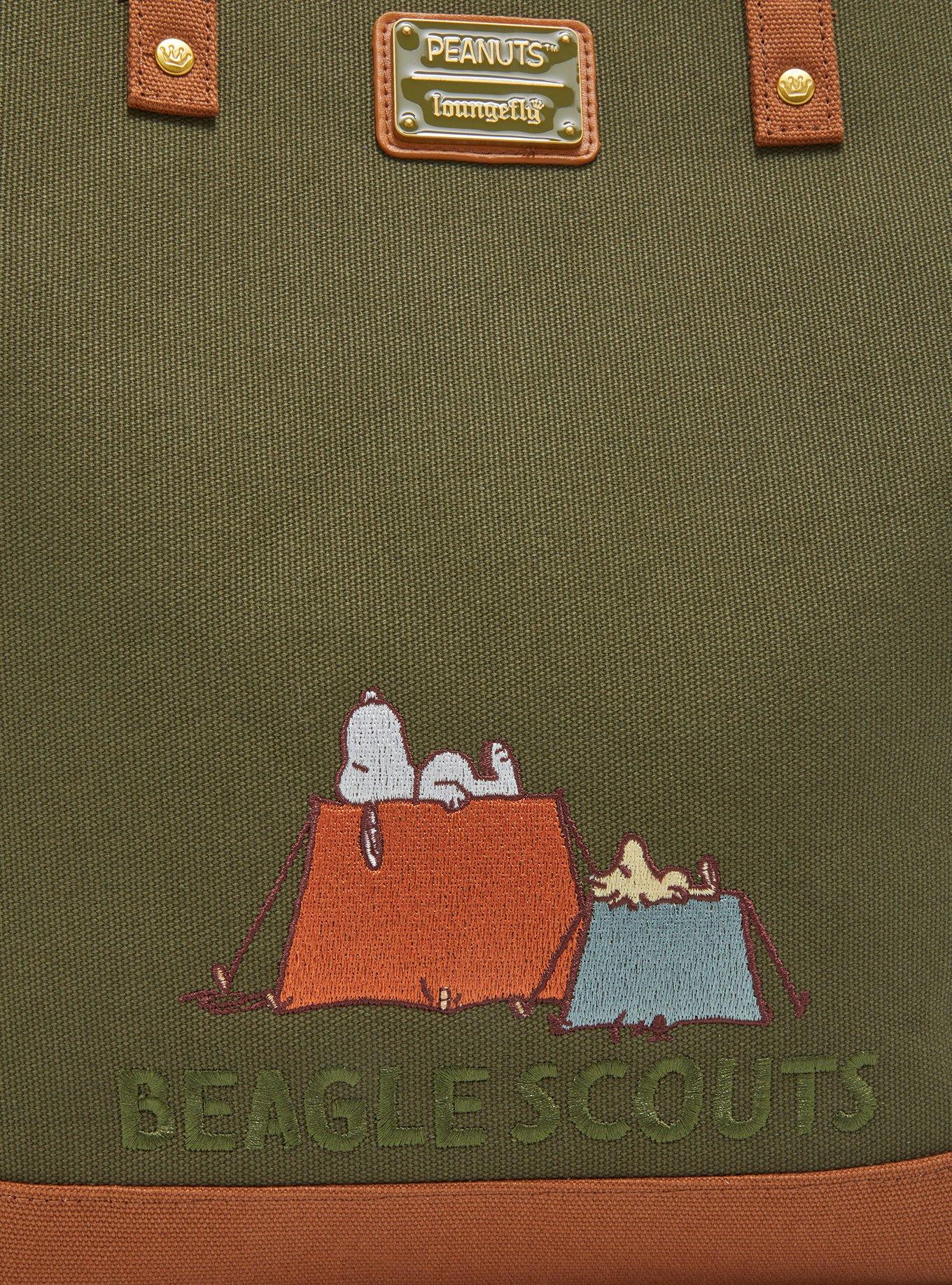 Loungefly Peanuts Snoopy Beagle Scouts Patch Tote — BoxLunch Exclusive, , alternate