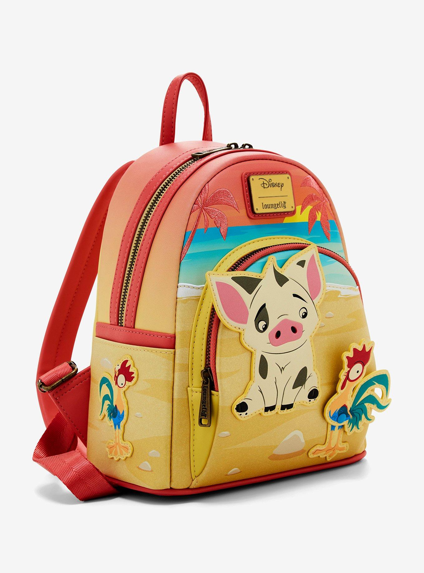 Loungefly Disney Moana Pua & Hei Hei Sunset Mini Backpack — BoxLunch Exclusive, , hi-res