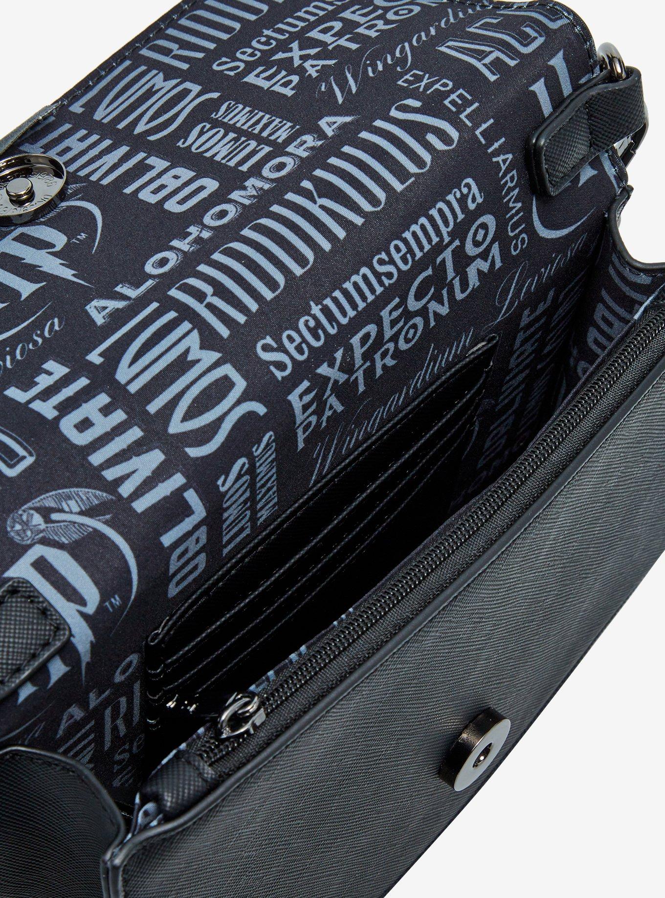 Loungefly Harry Potter Elder Wand Black Crossbody Bag &mdash; BoxLunch Exclusive, , alternate