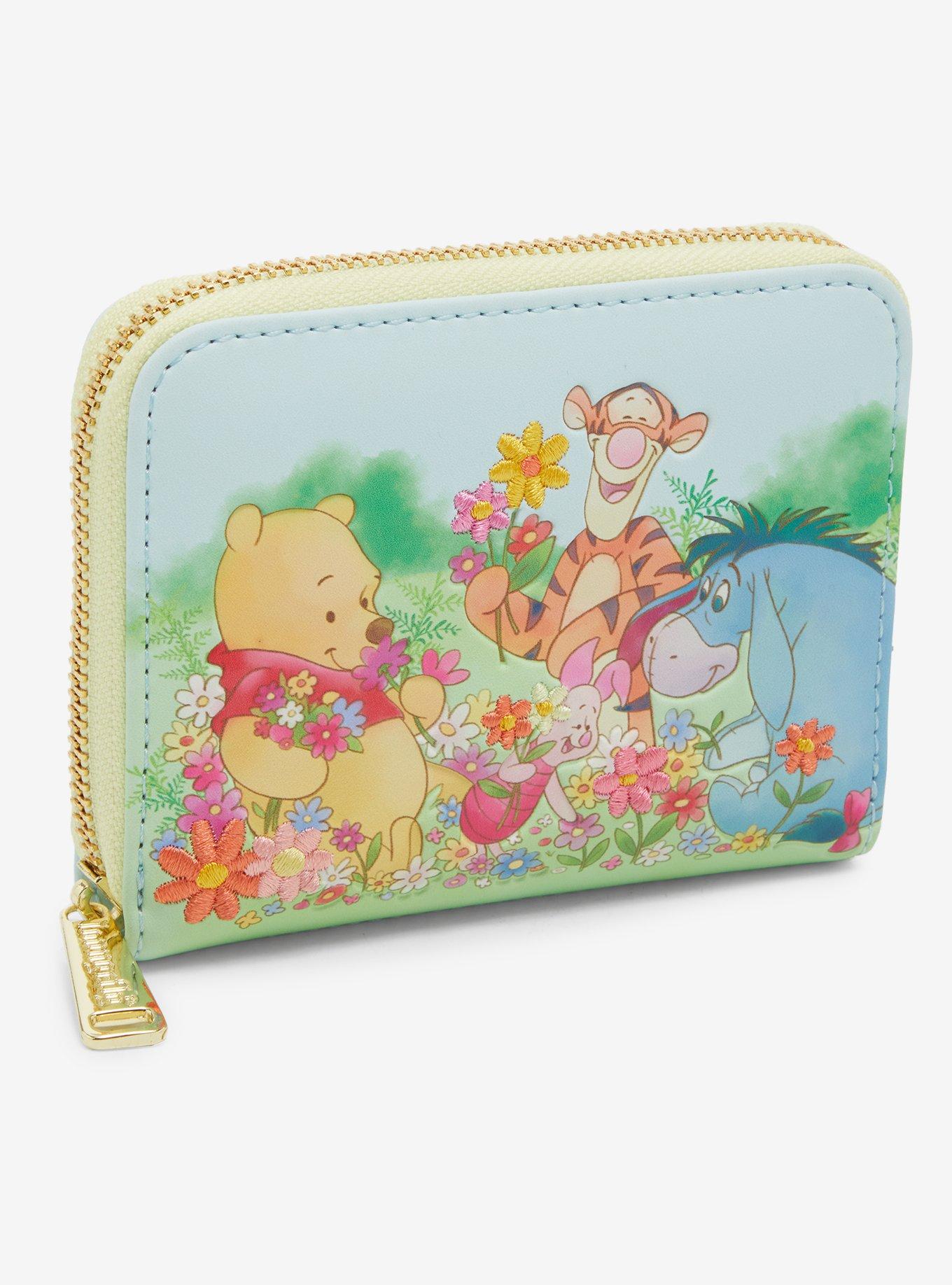 Loungefly Disney Winnie the Pooh Floral Friends Zip Wallet — BoxLunch Exclusive, , hi-res