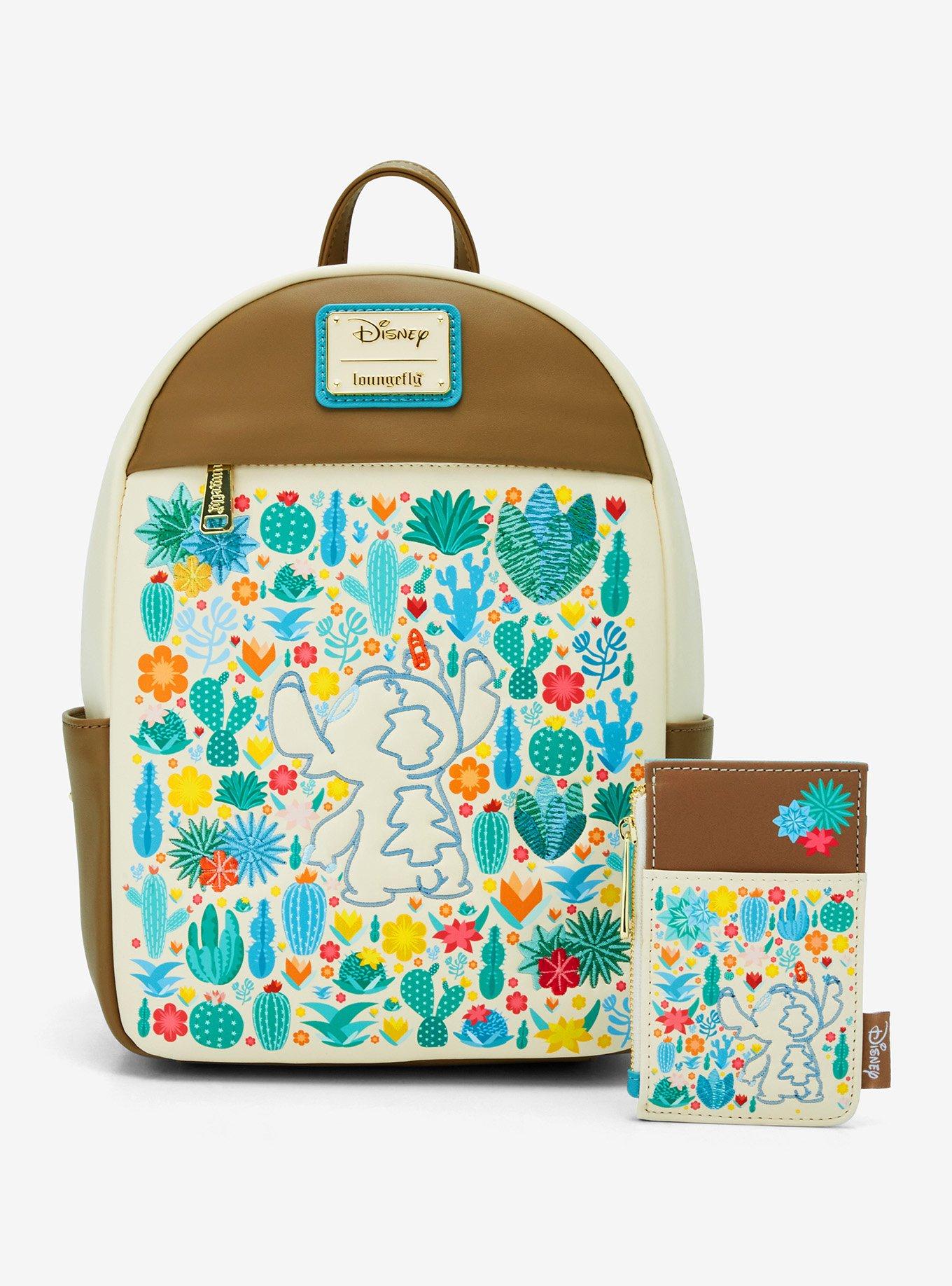 Loungefly Disney Lilo & Stitch Cacti Embroidered Mini Backpack — BoxLunch Exclusive, , alternate