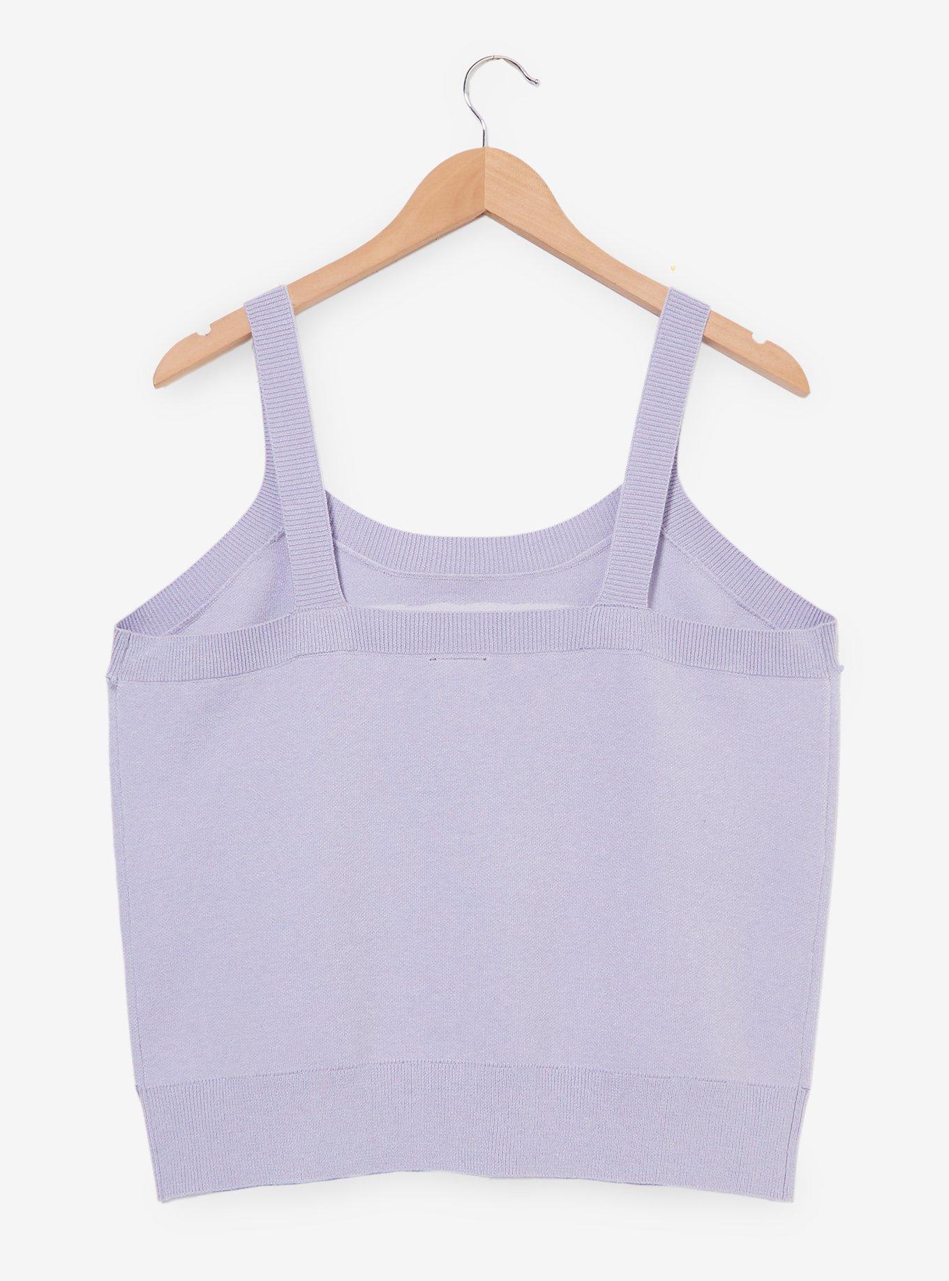Her Universe Studio Ghibli&reg; My Neighbor Totoro Cherry Blossom Women's Plus Size Knit Tank Top, PERIWINKLE, alternate