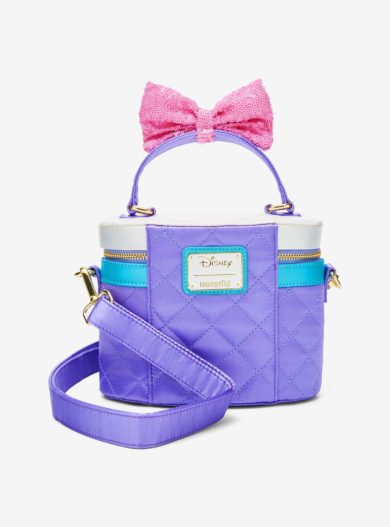 Loungefly Disney Daisy Duck Sequined Bow Crossbody Bag, , alternate