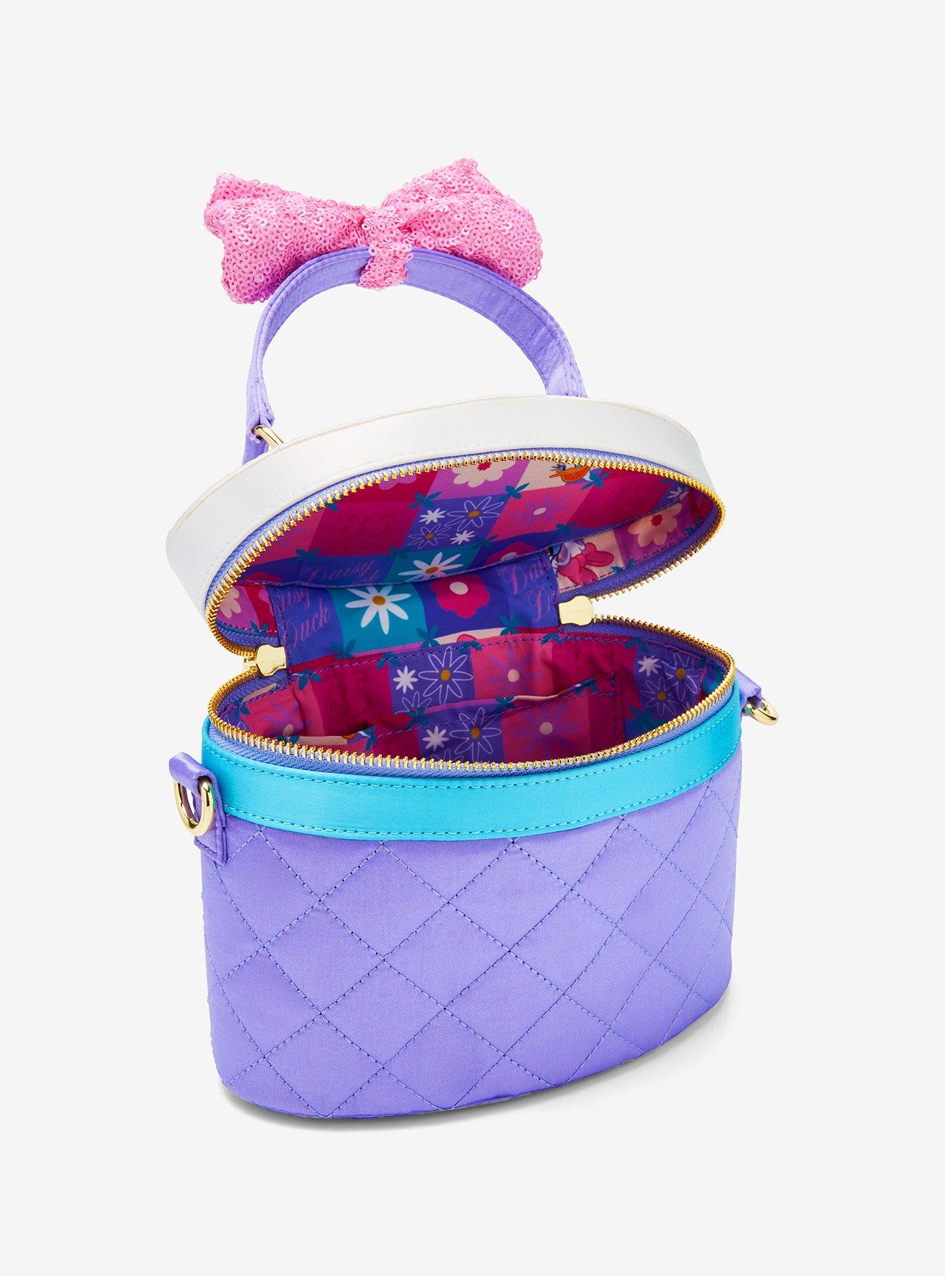 Loungefly Disney Daisy Duck Sequined Bow Crossbody Bag, , alternate