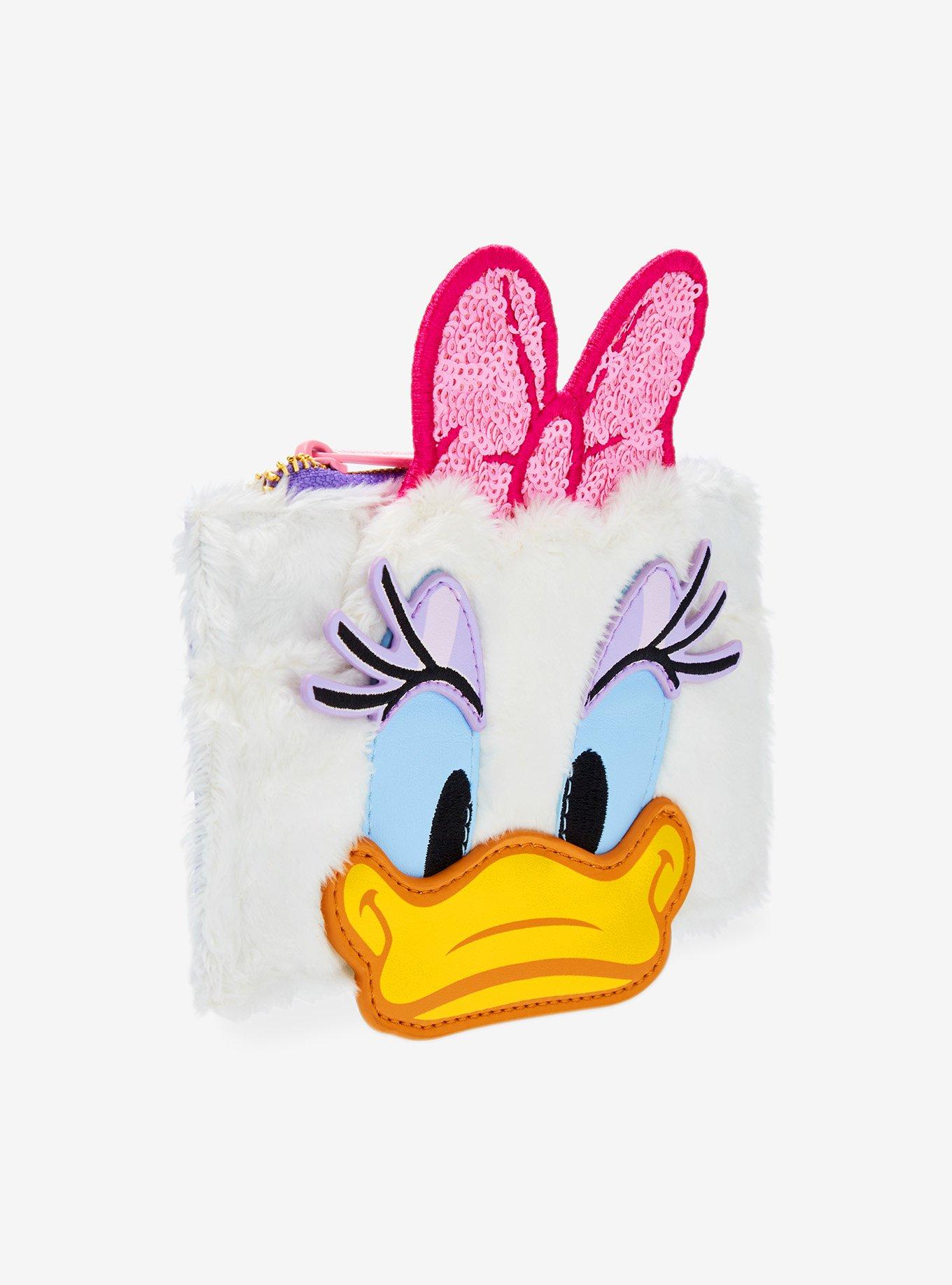 Loungefly Disney Daisy Duck Plush & Sequined Cardholder, , hi-res