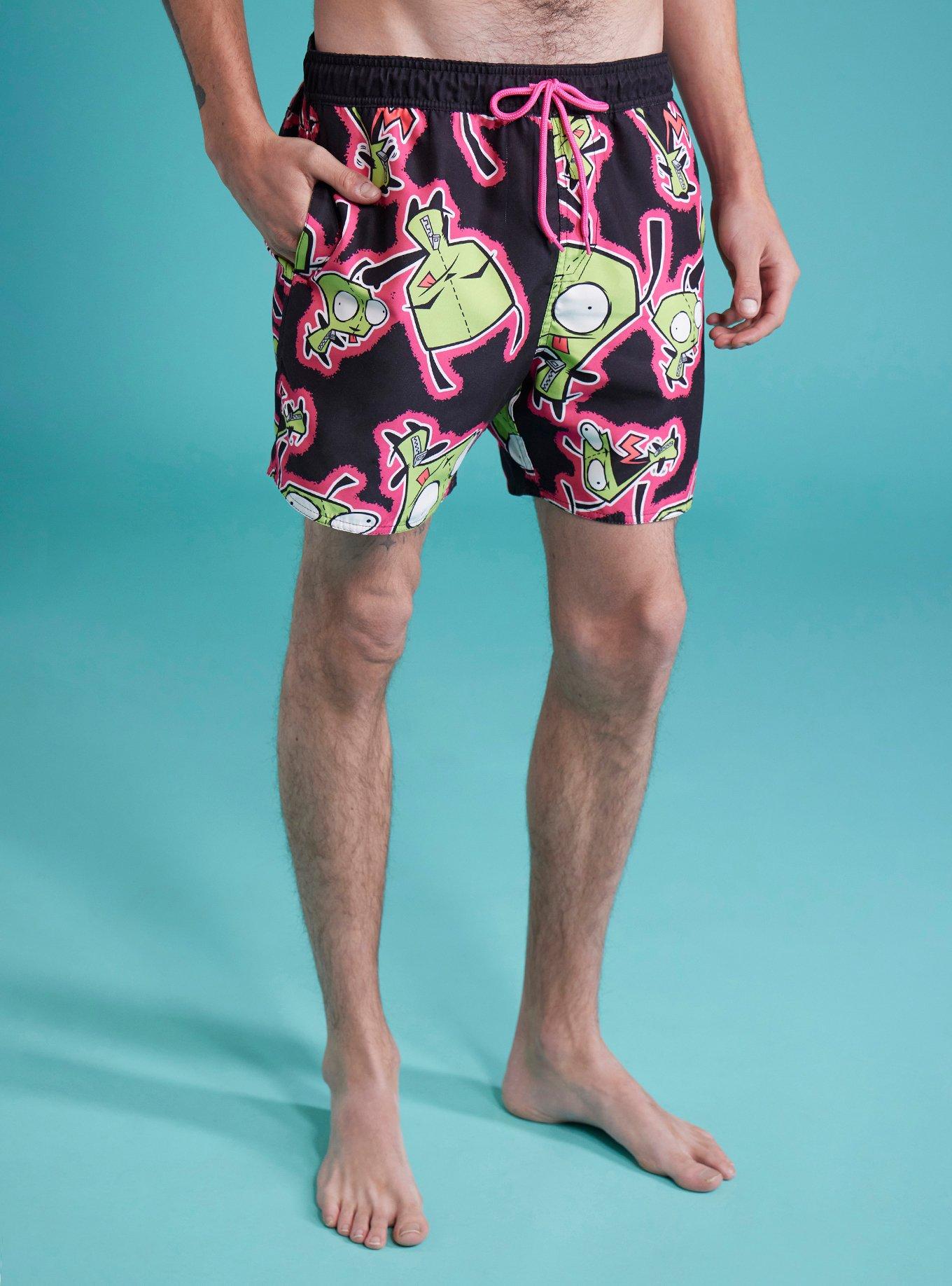 Invader Zim GIR Swim Trunks, , hi-res