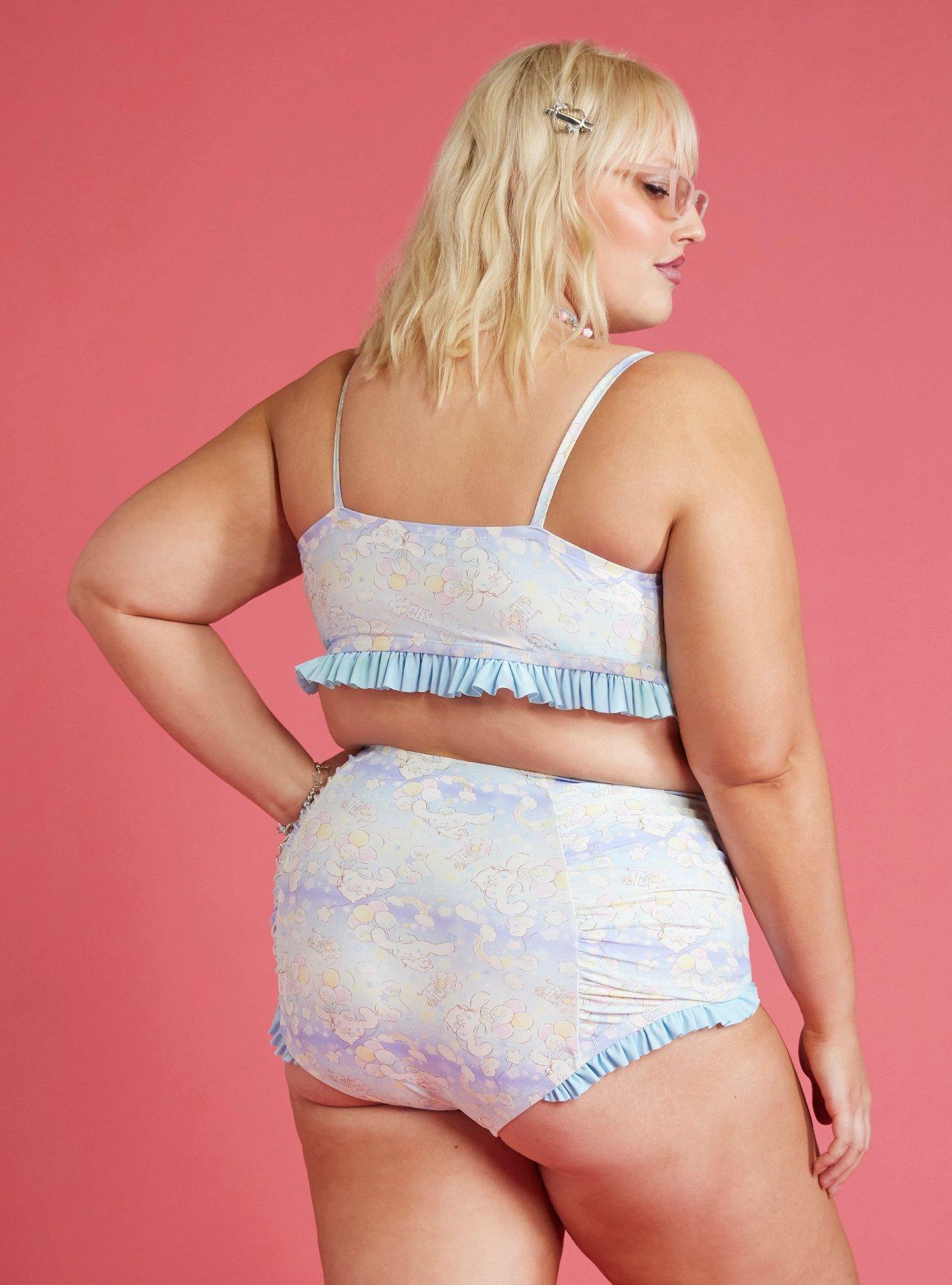 Cinnamoroll Balloons Ruffle Swim Top Plus Size, MULTI, alternate