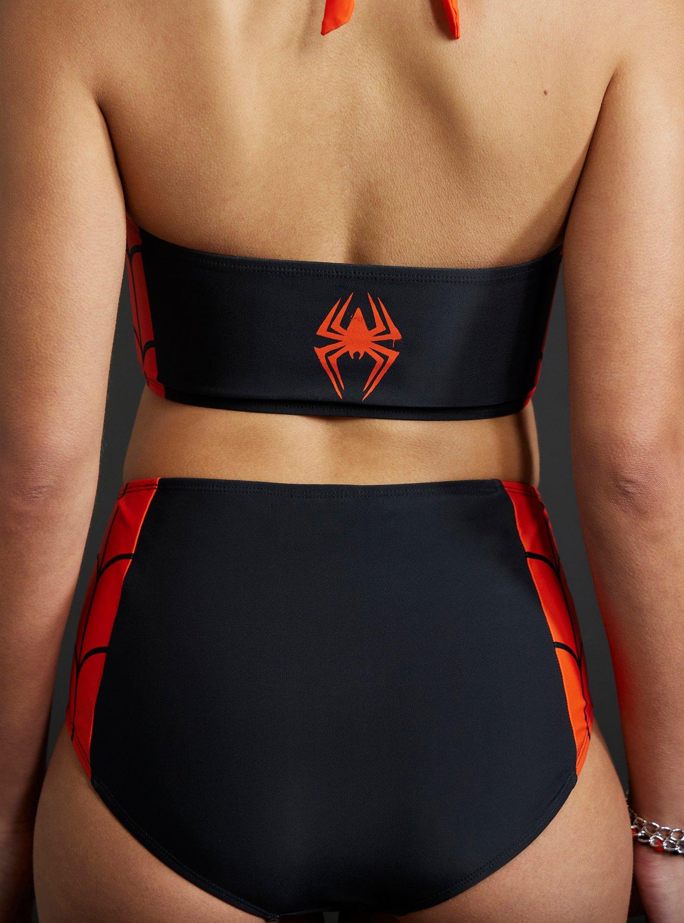 Marvel Spider-Man: Across The Spider-Verse Miles Morales Halter Swim Top, MULTI, alternate