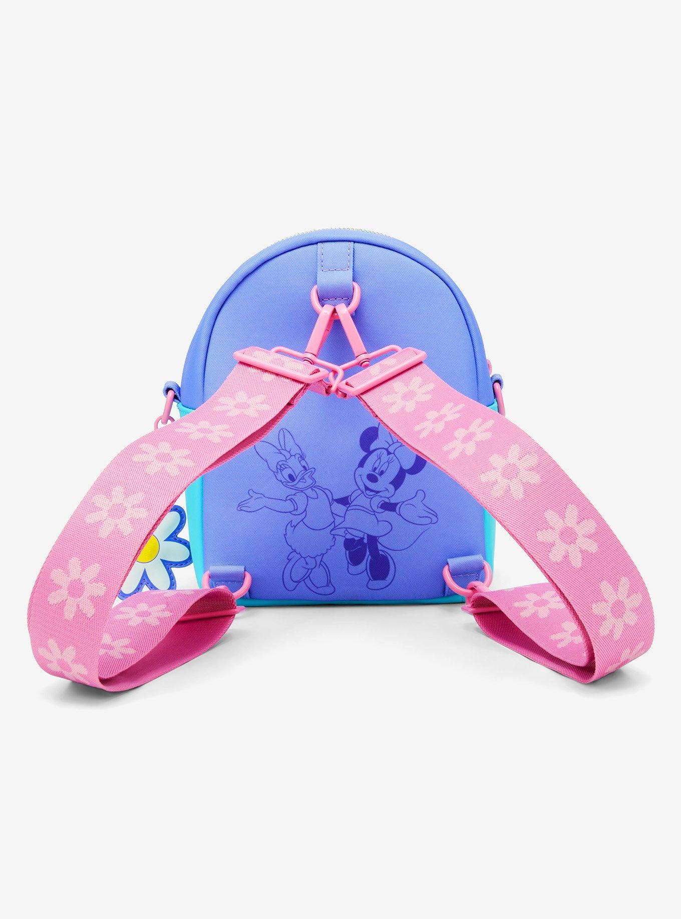Loungefly Disney Daisy Duck 85th Anniversary Daisy & Minnie Convertible Mini Backpack, , alternate