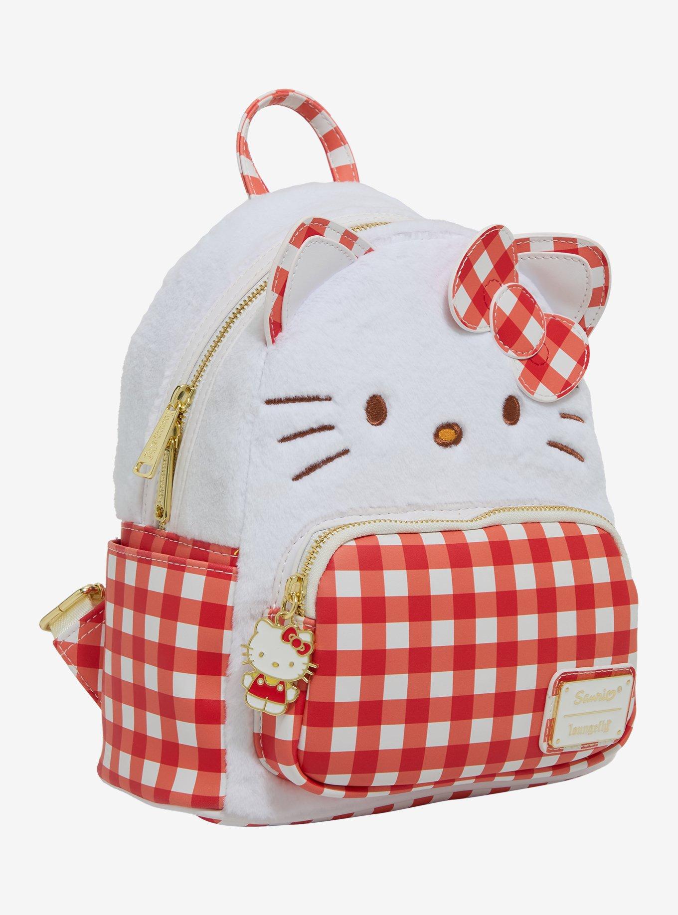 Loungefly Sanrio Hello Kitty Gingham Figural Mini Backpack, , hi-res