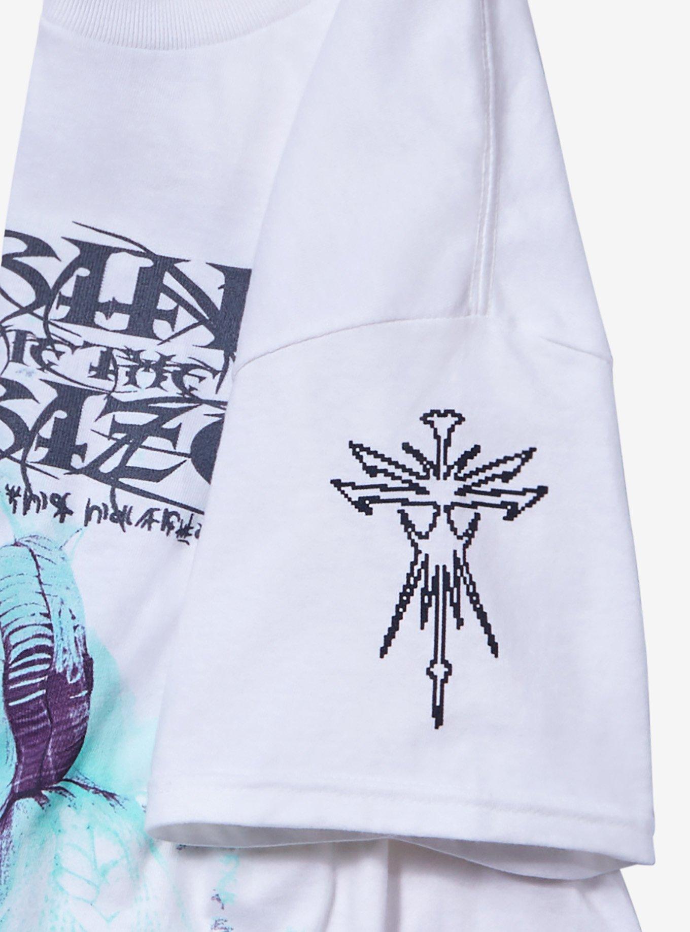 Bring Me The Horizon POST HUMAN: NeX GEn Anime Glitch T-Shirt, BRIGHT WHITE, alternate