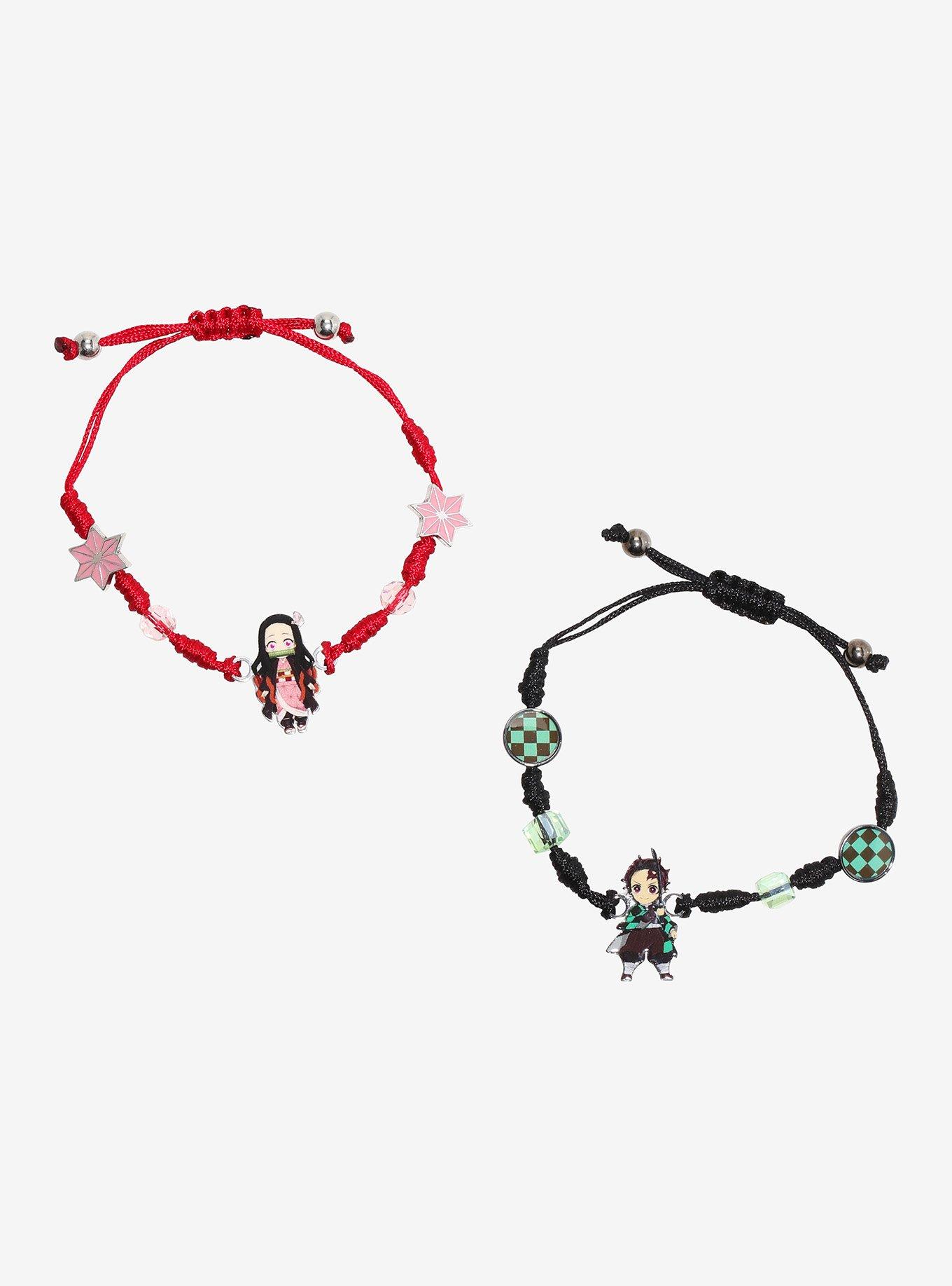 Demon Slayer: Kimetsu No Yaiba Tanjiro & Nezuko Best Friend Bracelet Set, , hi-res