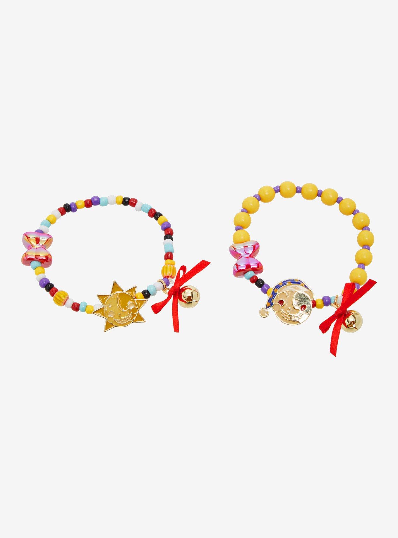 Five Nights At Freddy's: Security Breach Sun & Moon Bell Best Friend Beaded Bracelet Set, , hi-res