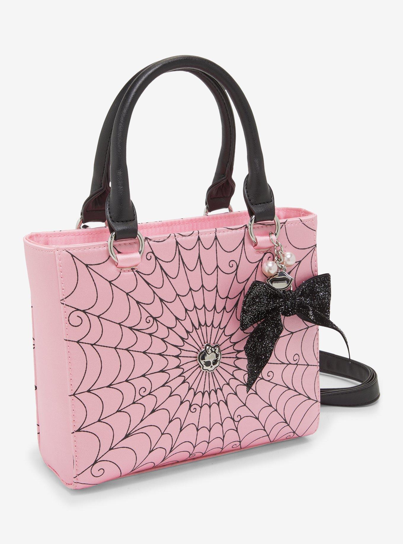 Monster High Draculaura Spiderweb Satchel Bag, , alternate
