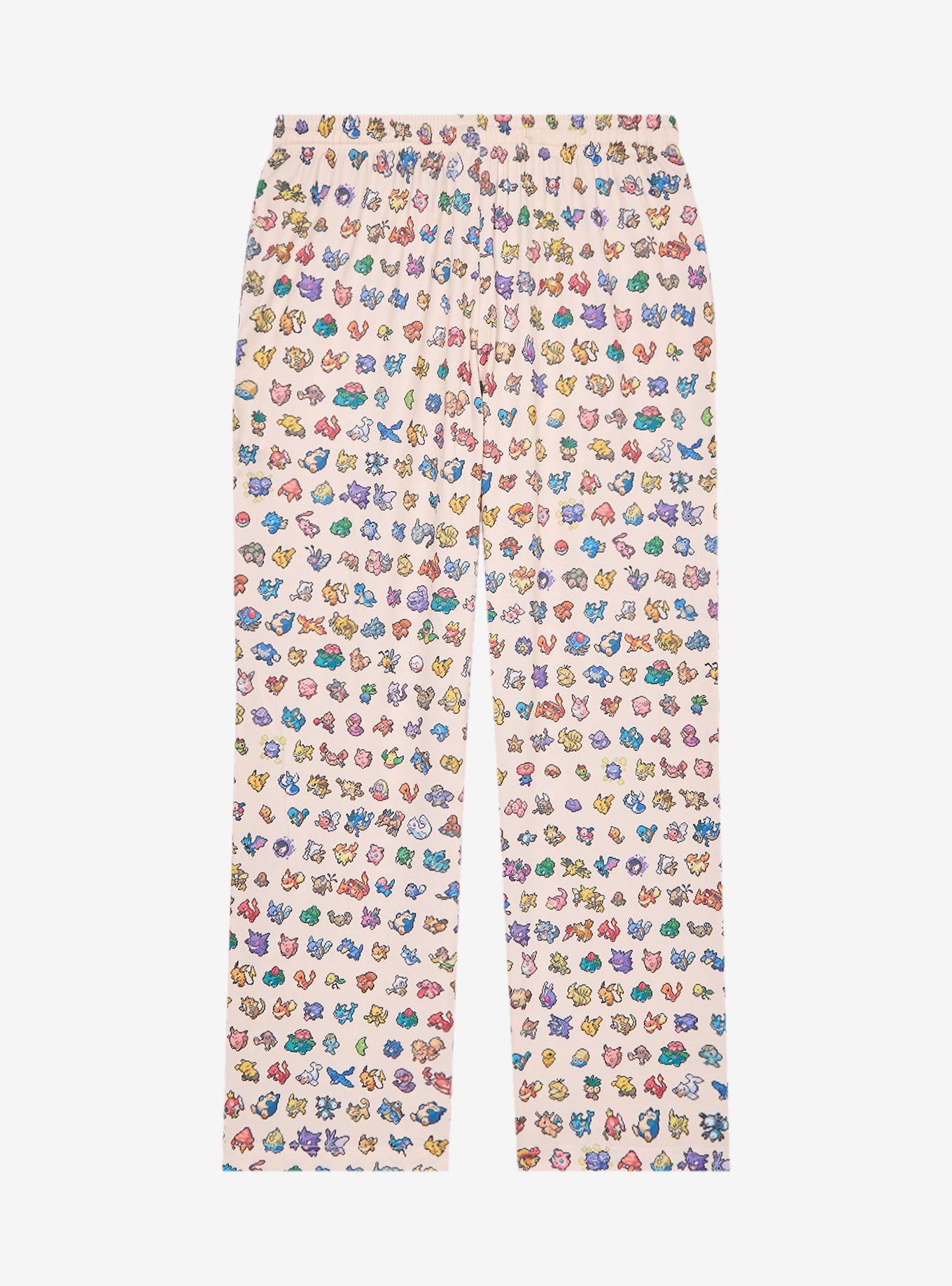Pokémon 8-Bit Allover Print Sleep Pants — BoxLunch Exclusive, , hi-res