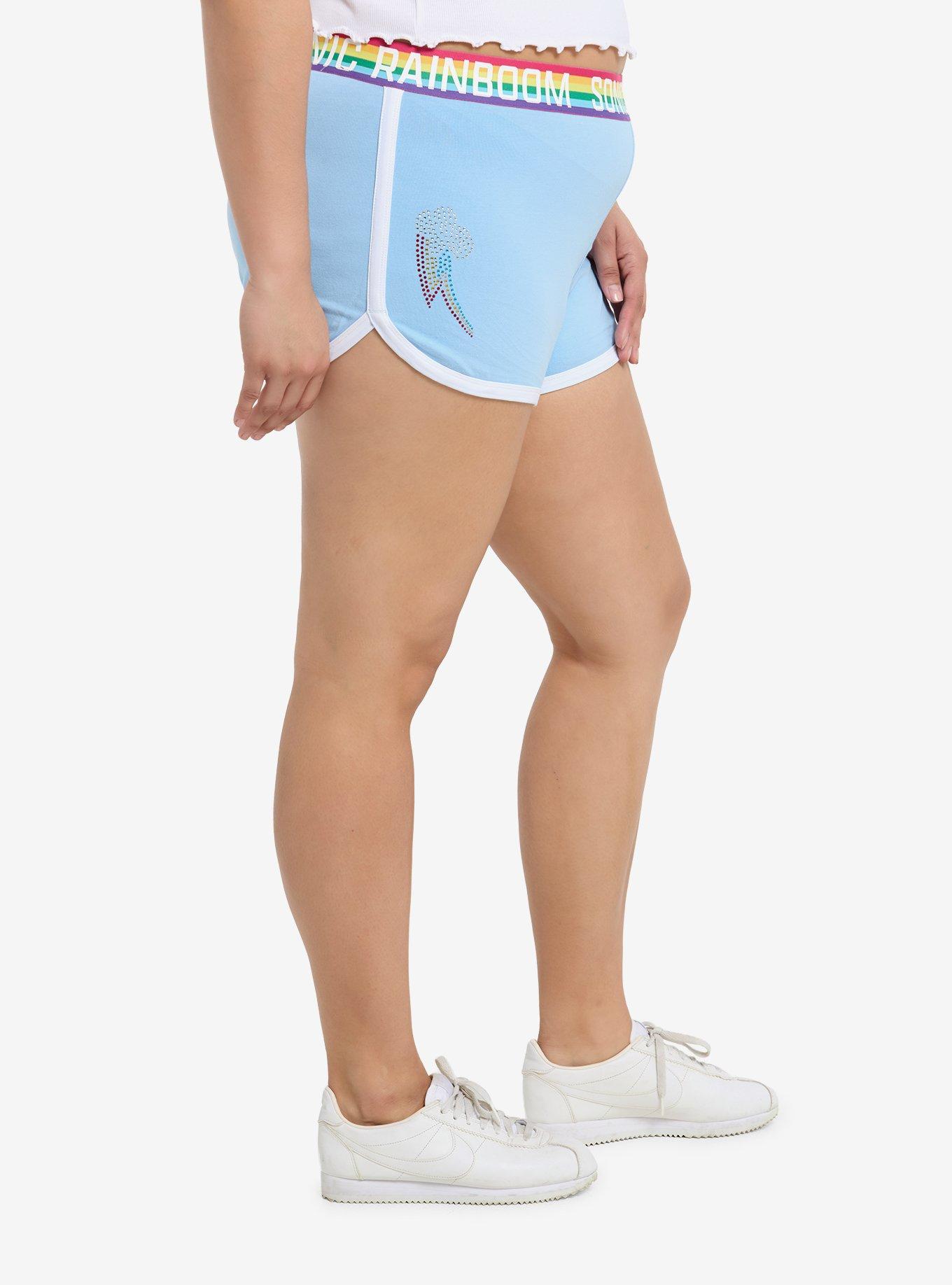 My Little Pony Rainbow Dash Soft Shorts Plus Size, BLUE, alternate