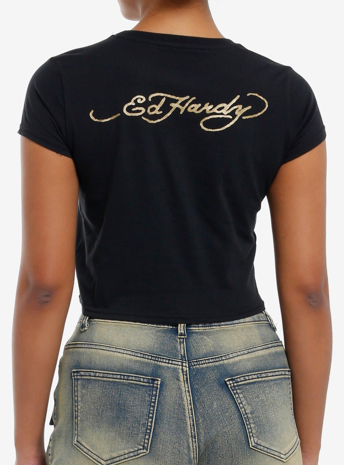 Ed Hardy Mi Amor Rhinestone Girls Baby T-Shirt, , hi-res