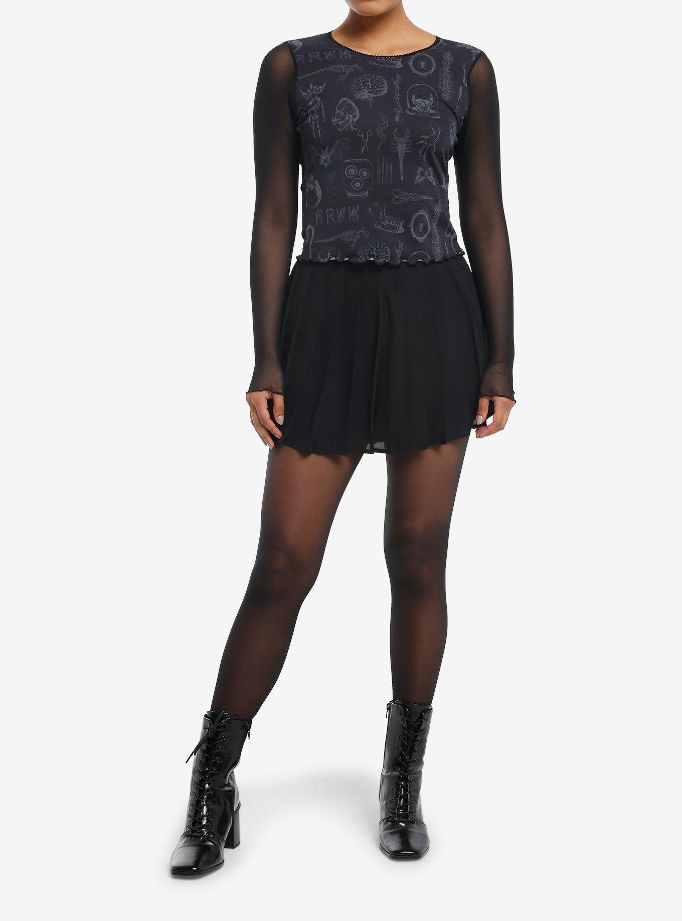 Thorn & Fable Taxidermy Mesh Girls Long-Sleeve Top, , hi-res