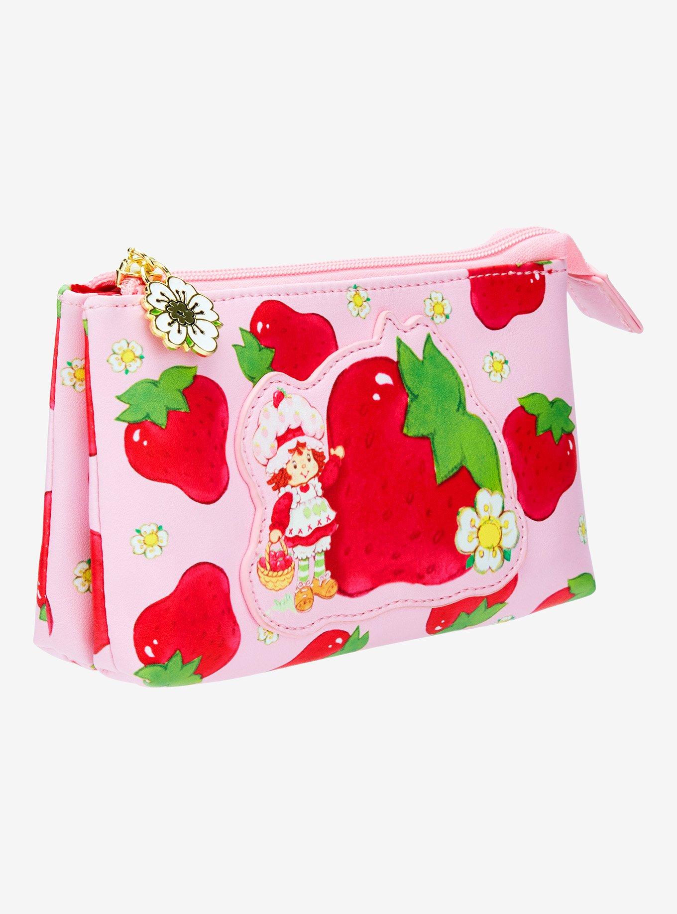 Strawberry Shortcake Fruit Allover Print Cosmetic Bag, , hi-res