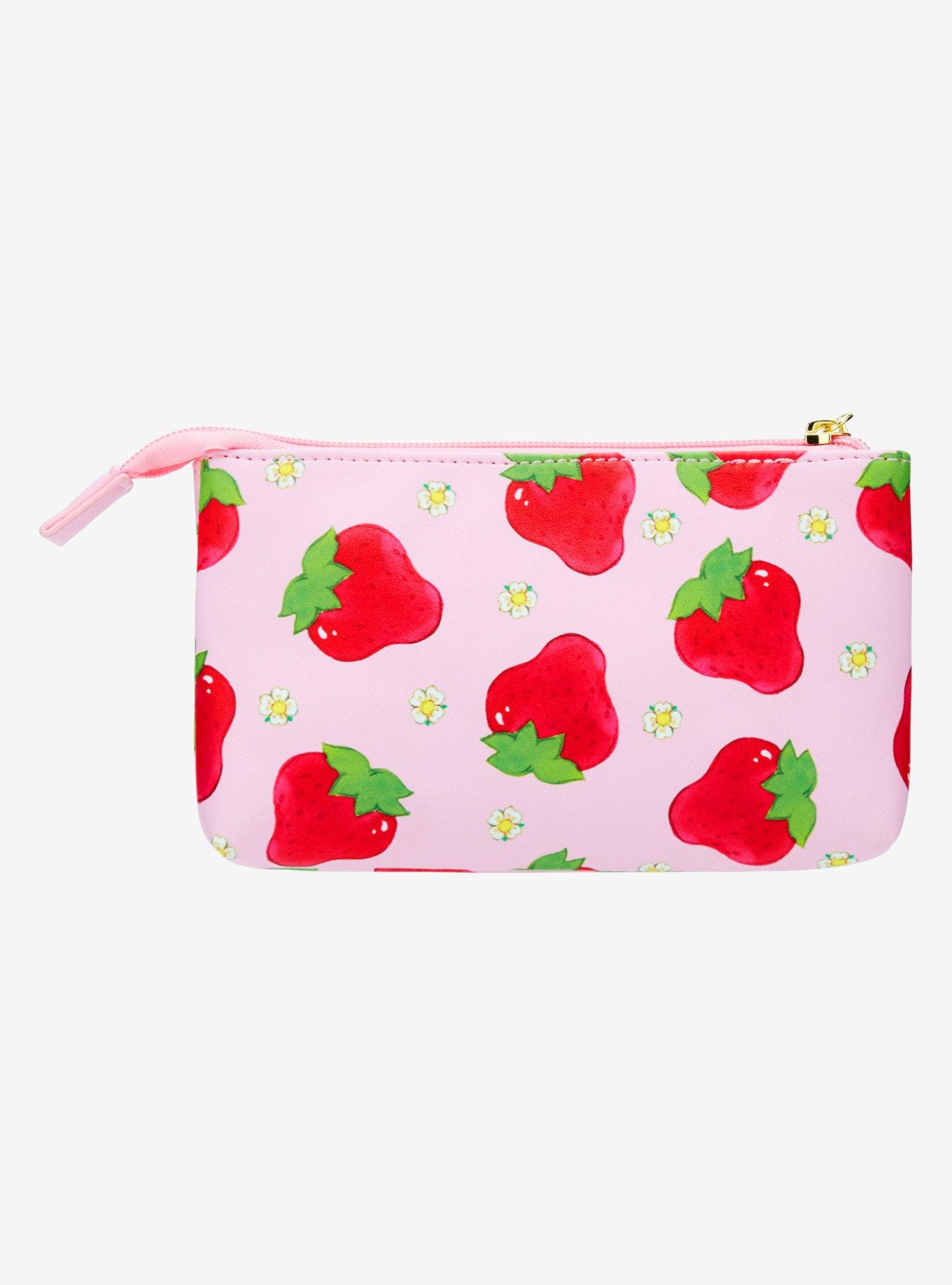 Strawberry Shortcake Fruit Allover Print Cosmetic Bag, , alternate