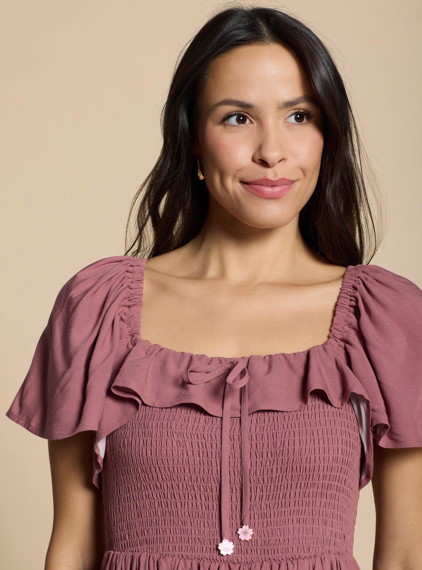 Her Universe Studio Ghibli&reg; My Neighbor Totoro Cherry Blossom Midi Dress, MAUVE, alternate