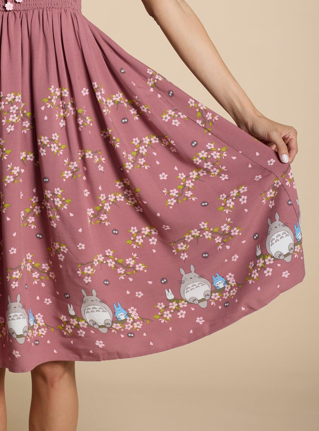 Her Universe Studio Ghibli® My Neighbor Totoro Cherry Blossom Midi Dress, MAUVE, alternate