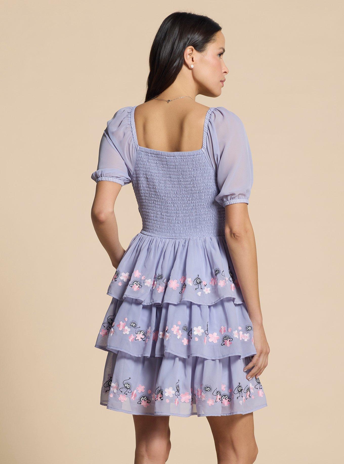 Her Universe Studio Ghibli® Spirited Away Soot Sprites Cherry Blossom Dress — BoxLunch Exclusive, PERIWINKLE, alternate