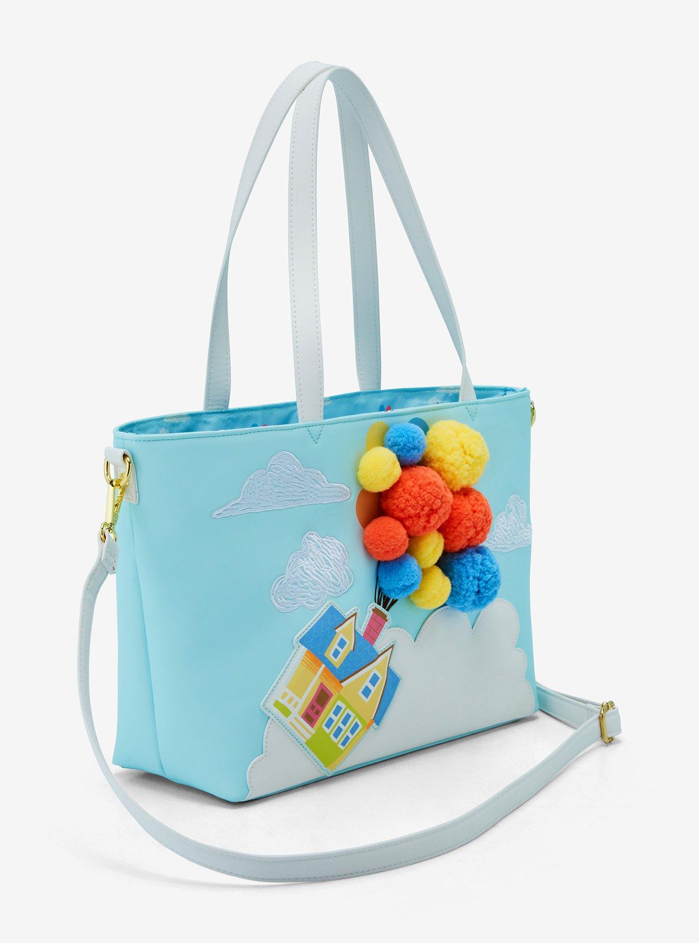 Loungefly Disney Pixar Up Floating House Pom Pom Tote — BoxLunch Exclusive, , hi-res