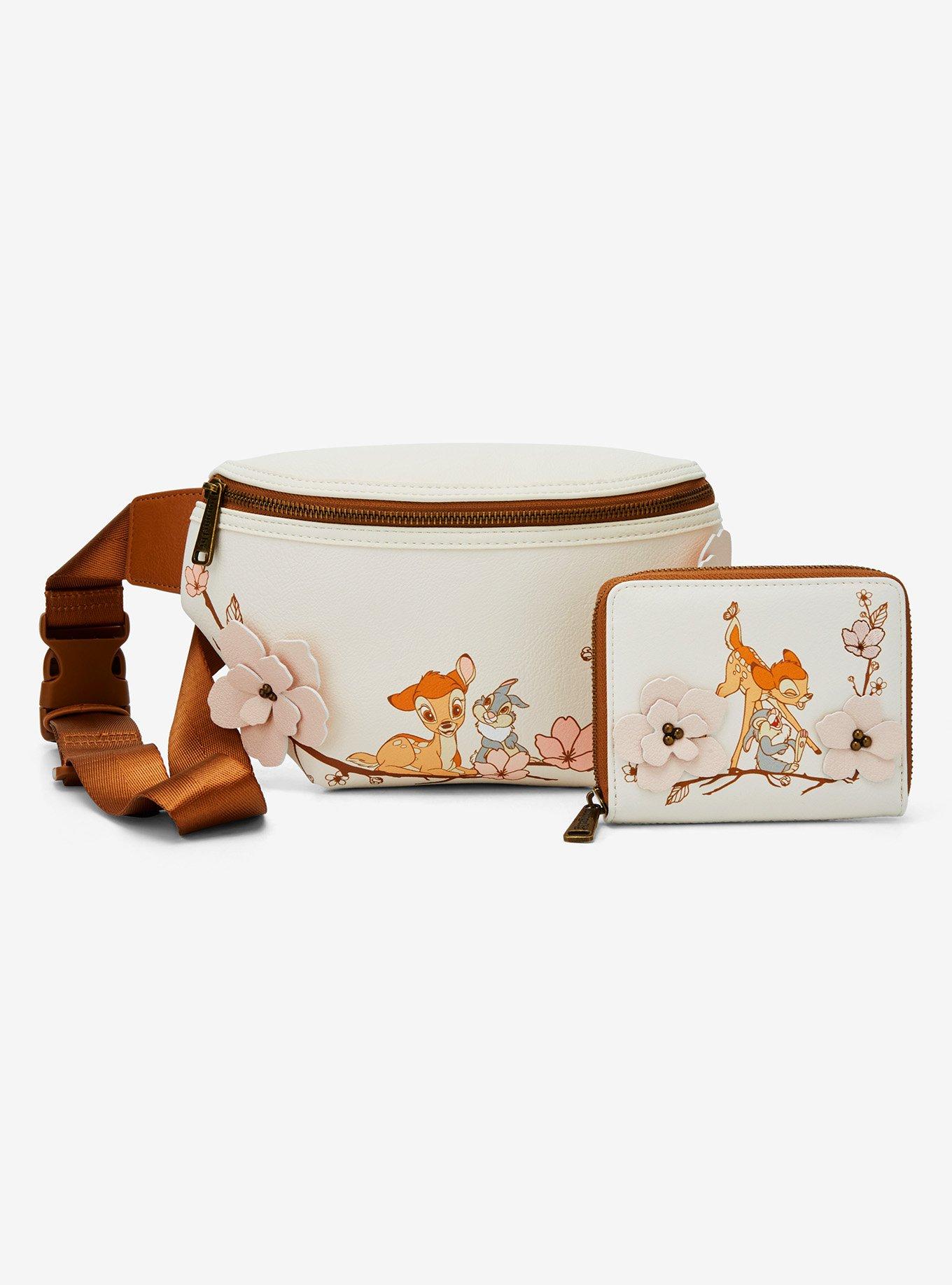 Loungefly Disney Bambi Cherry Blossom Embroidered Belt Bag &mdash; BoxLunch Exclusive, , alternate