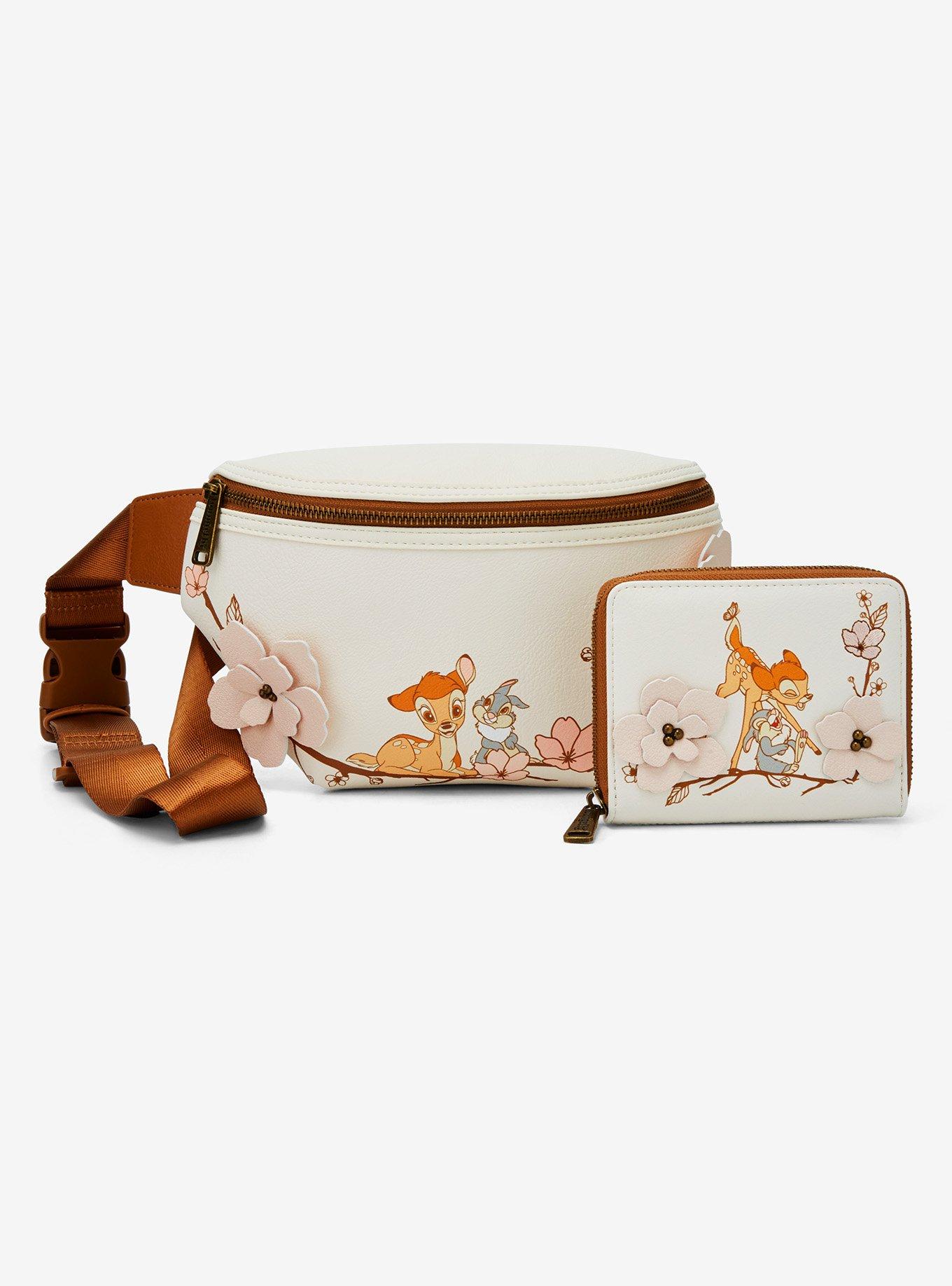 Loungefly Disney Bambi Cherry Blossom Embroidered Belt Bag — BoxLunch Exclusive, , alternate