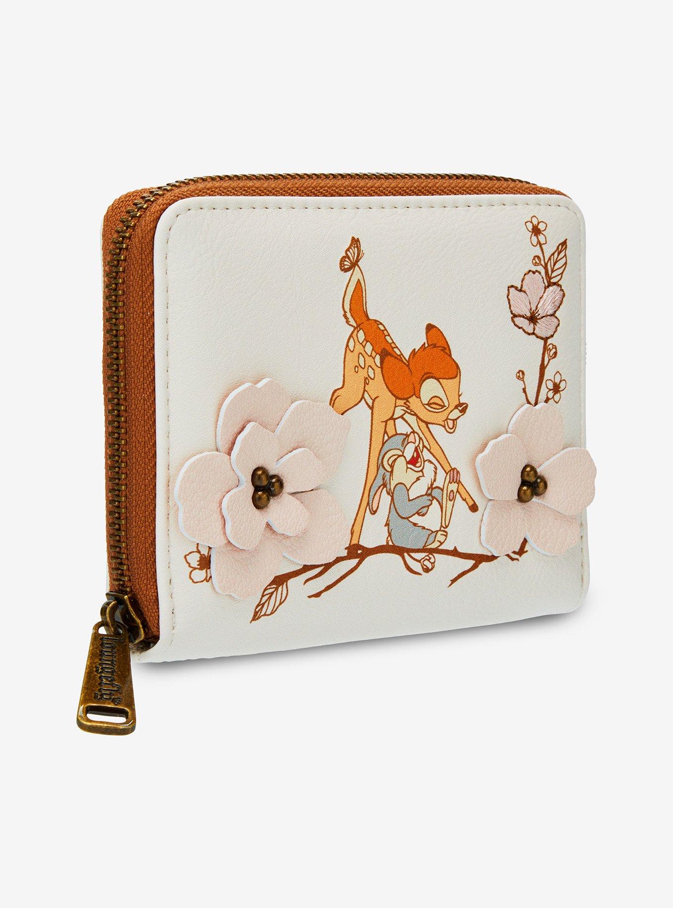 Loungefly Disney Bambi Cherry Blossom Embroidered Wallet — BoxLunch Exclusive, , hi-res