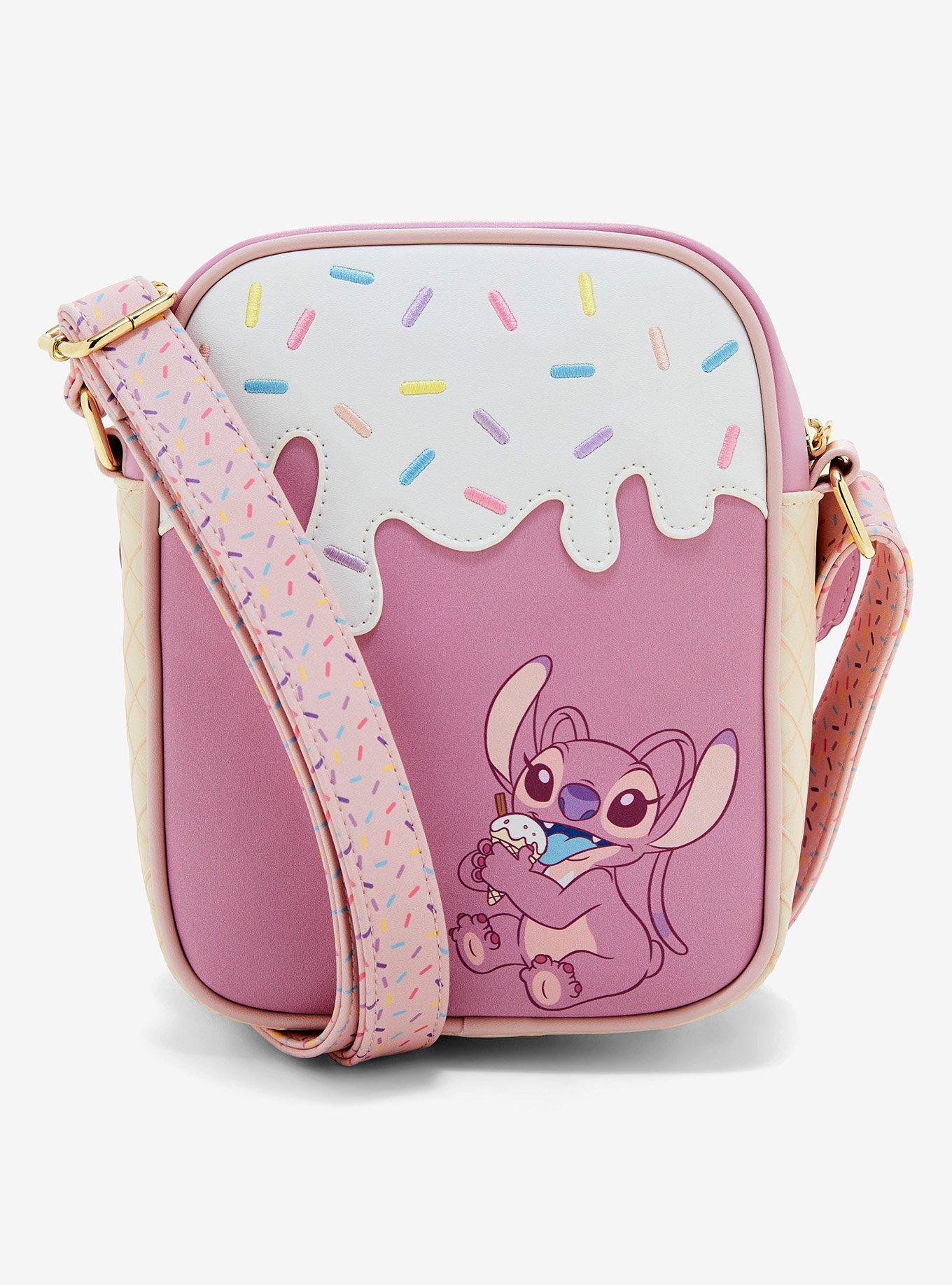 Loungefly Disney Lilo & Stitch Angel Ice Cream Cone Crossbody Bag — BoxLunch Exclusive, , alternate