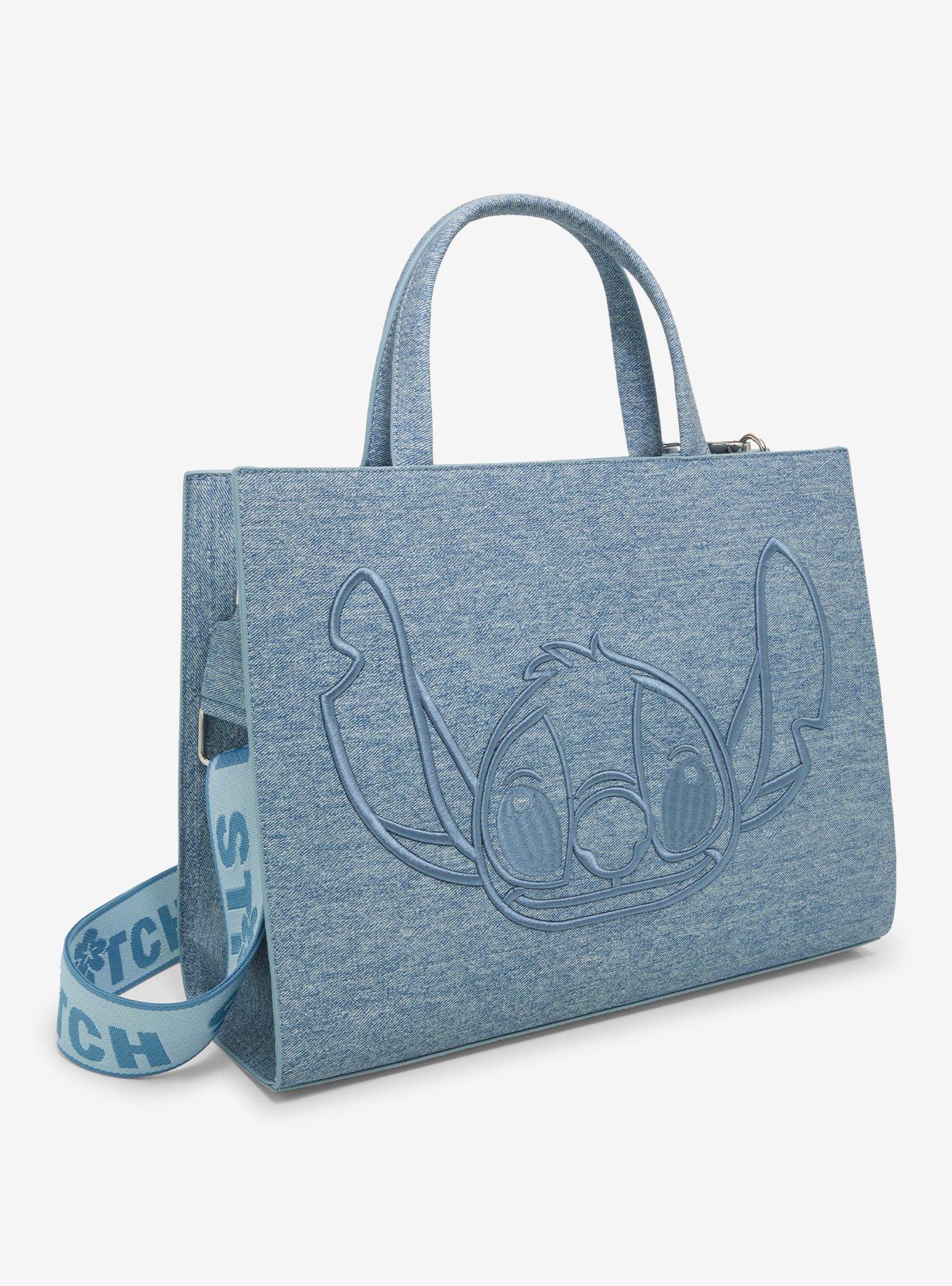 Loungefly Disney Lilo & Stitch Denim Stitch Handbag - BoxLunch Exclusive, , hi-res