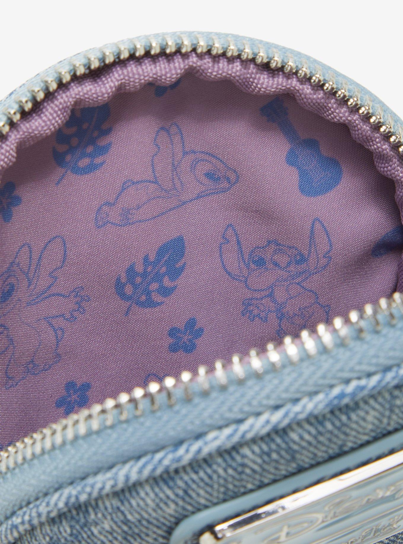 Loungefly Disney Lilo & Stitch Denim Stitch Coin Purse - BoxLunch Exclusive, , alternate