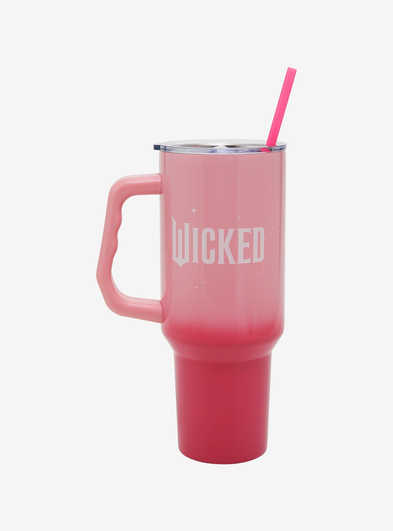 Wicked Glinda Pink Perfection Straw Tumbler with Handle, , hi-res