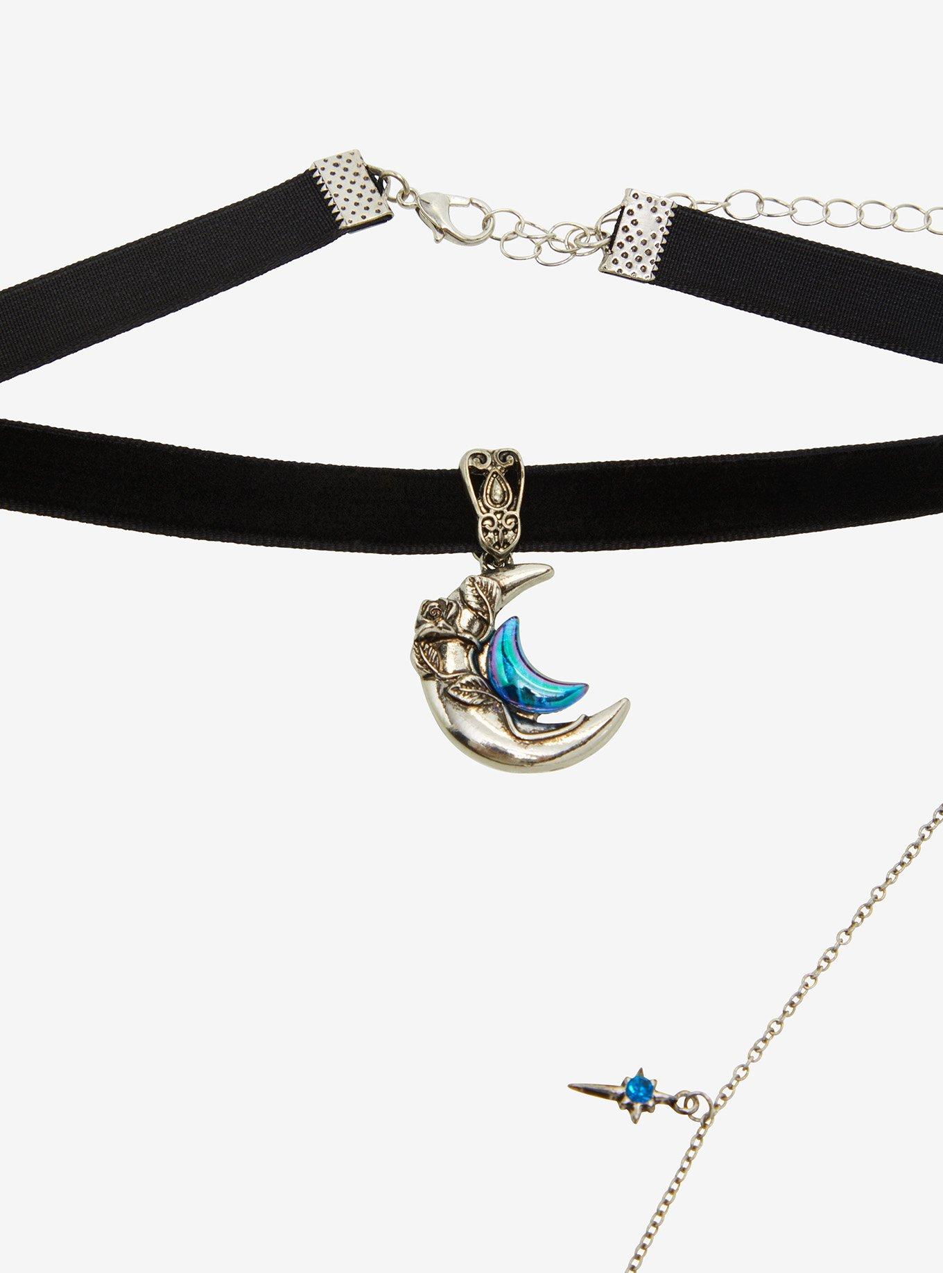 Thorn & Fable Blue Moon Wing Choker Set, , alternate
