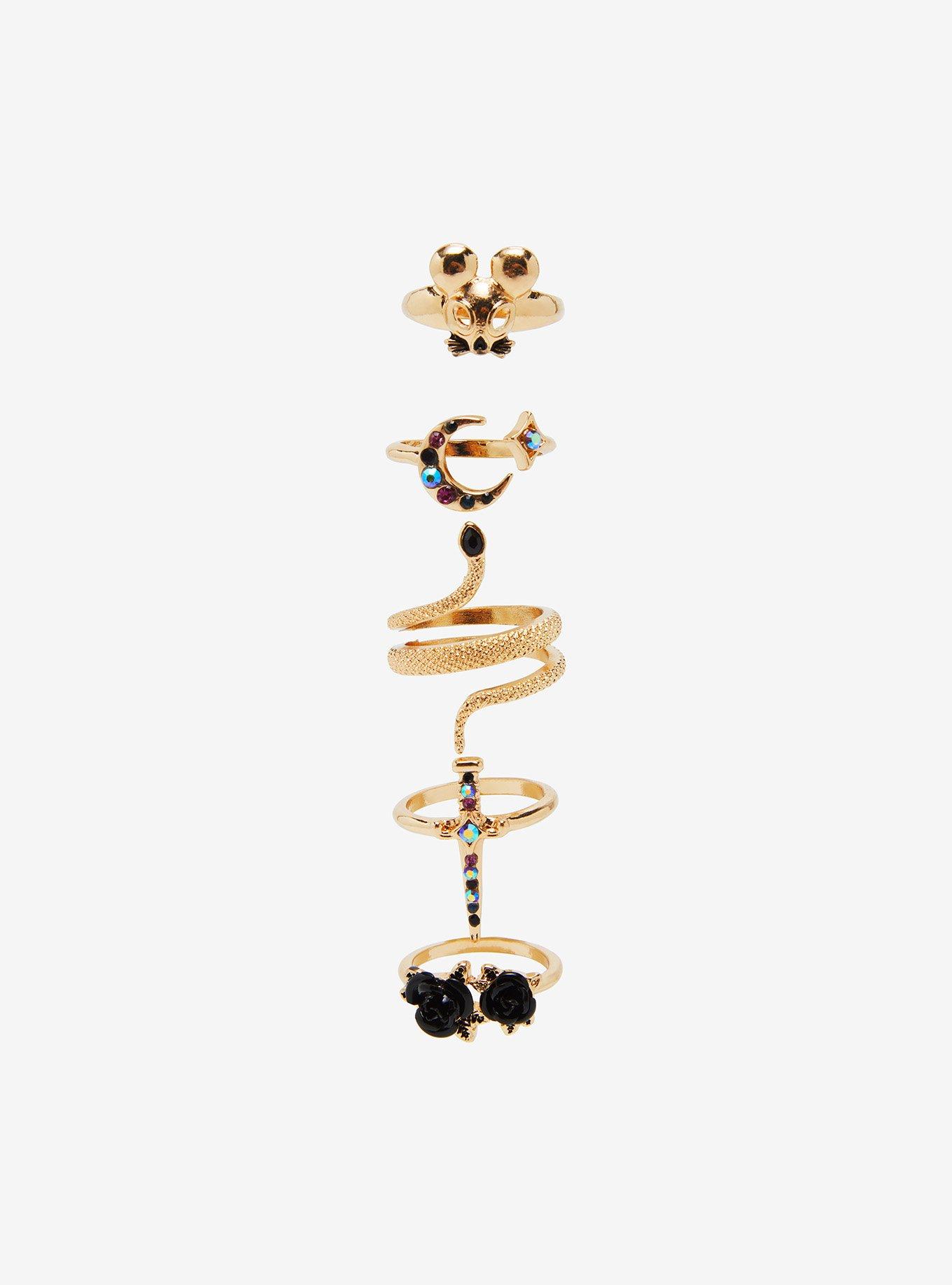 Thorn & Fable Stone Rat Snake Ring Set, , alternate