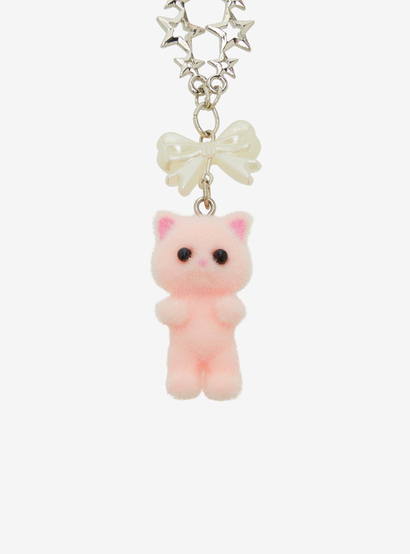 Sweet Society Flocked Cat Bunny Charm Best Friend Necklace Set, , alternate