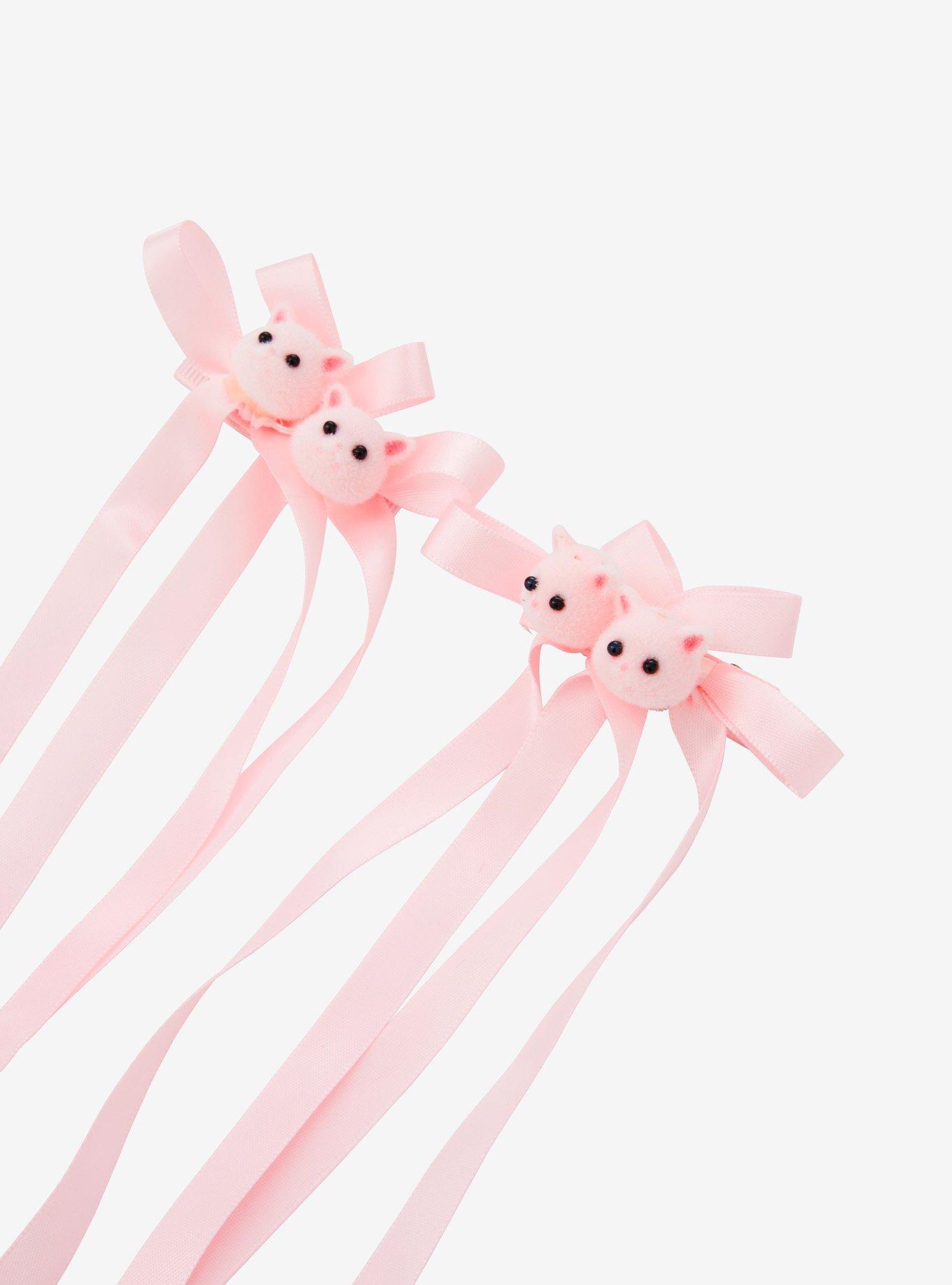 Sweet Society Pink Cat Hair Bow Set, , alternate