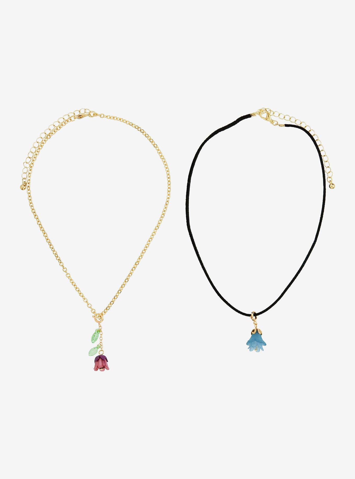 Thorn & Fable Poisonous Flowers Choker Charm Set, , hi-res