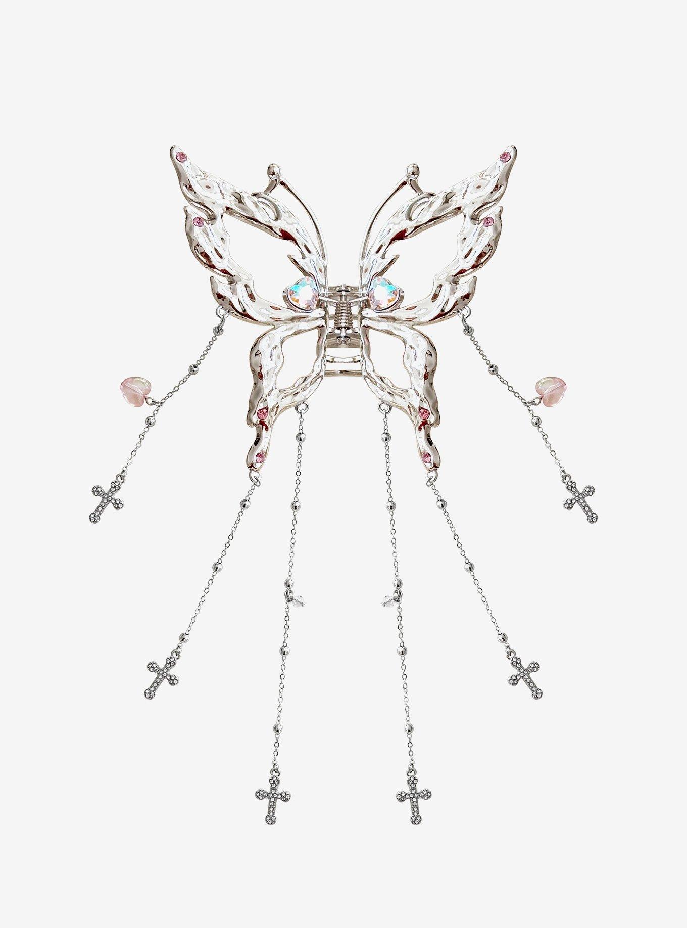 Sweet Society Bling Butterfly Claw Hair Clip, , hi-res