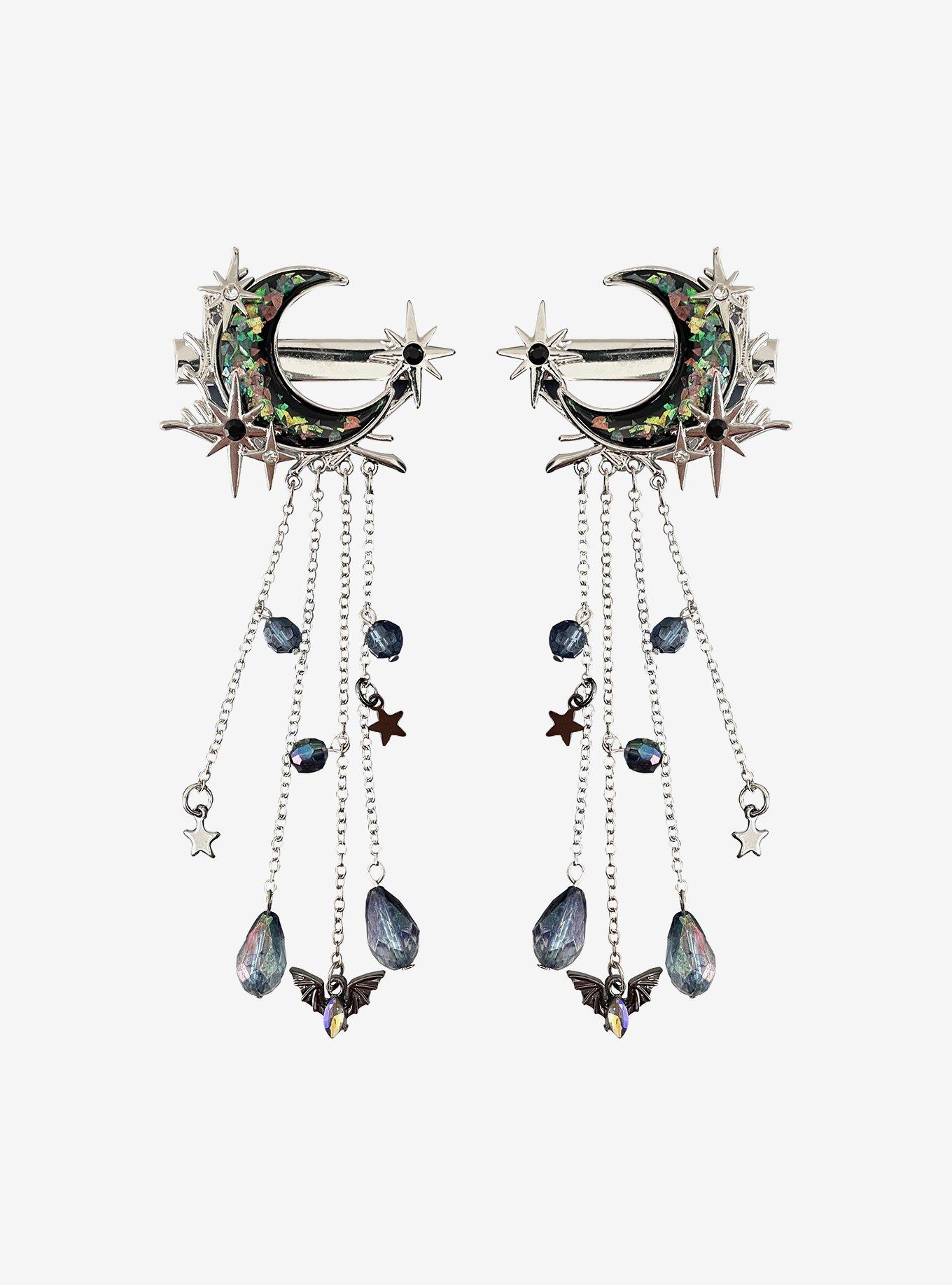 Thorn & Fable Opal Moon Hair Clip Set, , hi-res