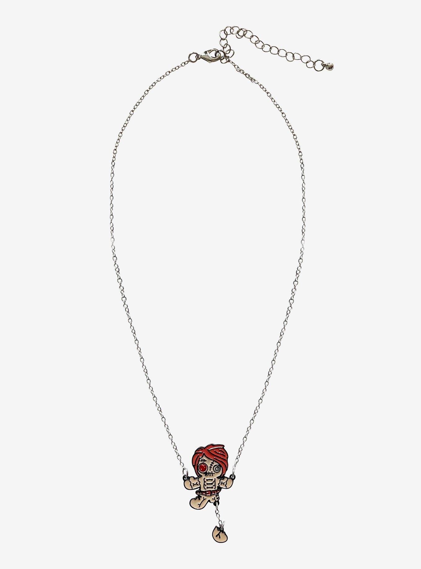 Goth Gingerbread Pendant Necklace, , hi-res
