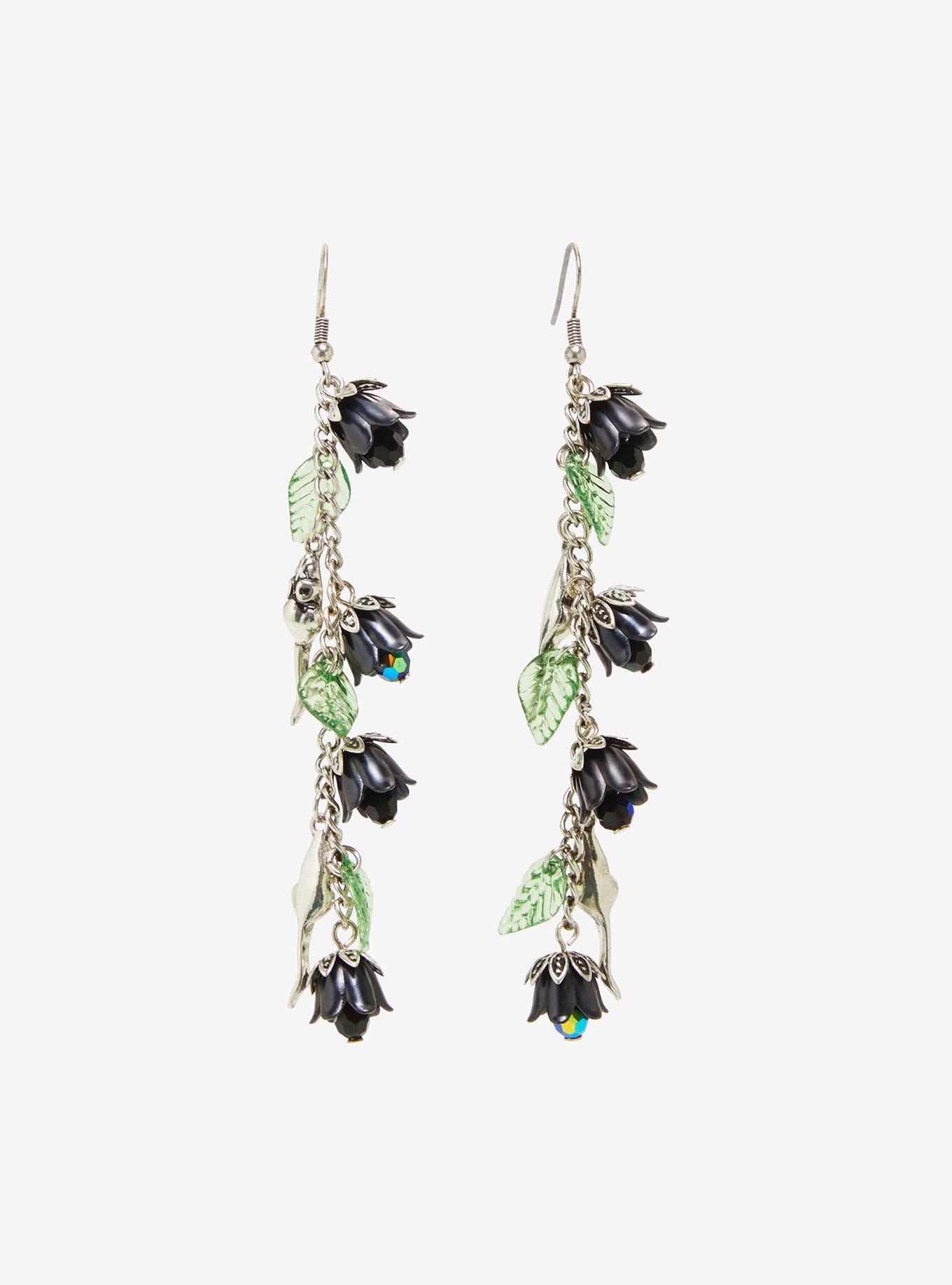 Thorn & Fable Flowers & Mice Earrings, , hi-res