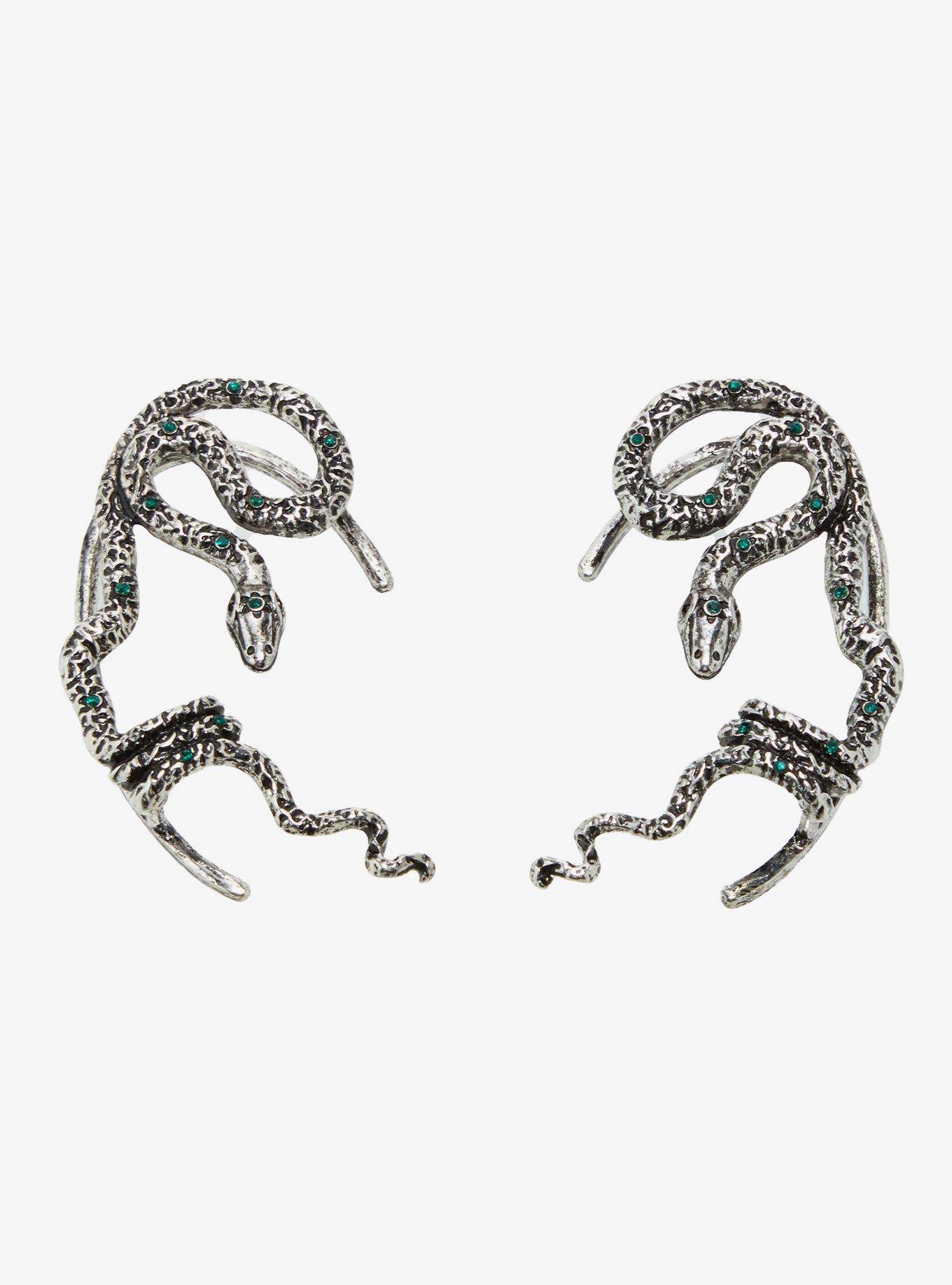 Thorn & Fable Coiled Snake Ear Cuffs, , hi-res