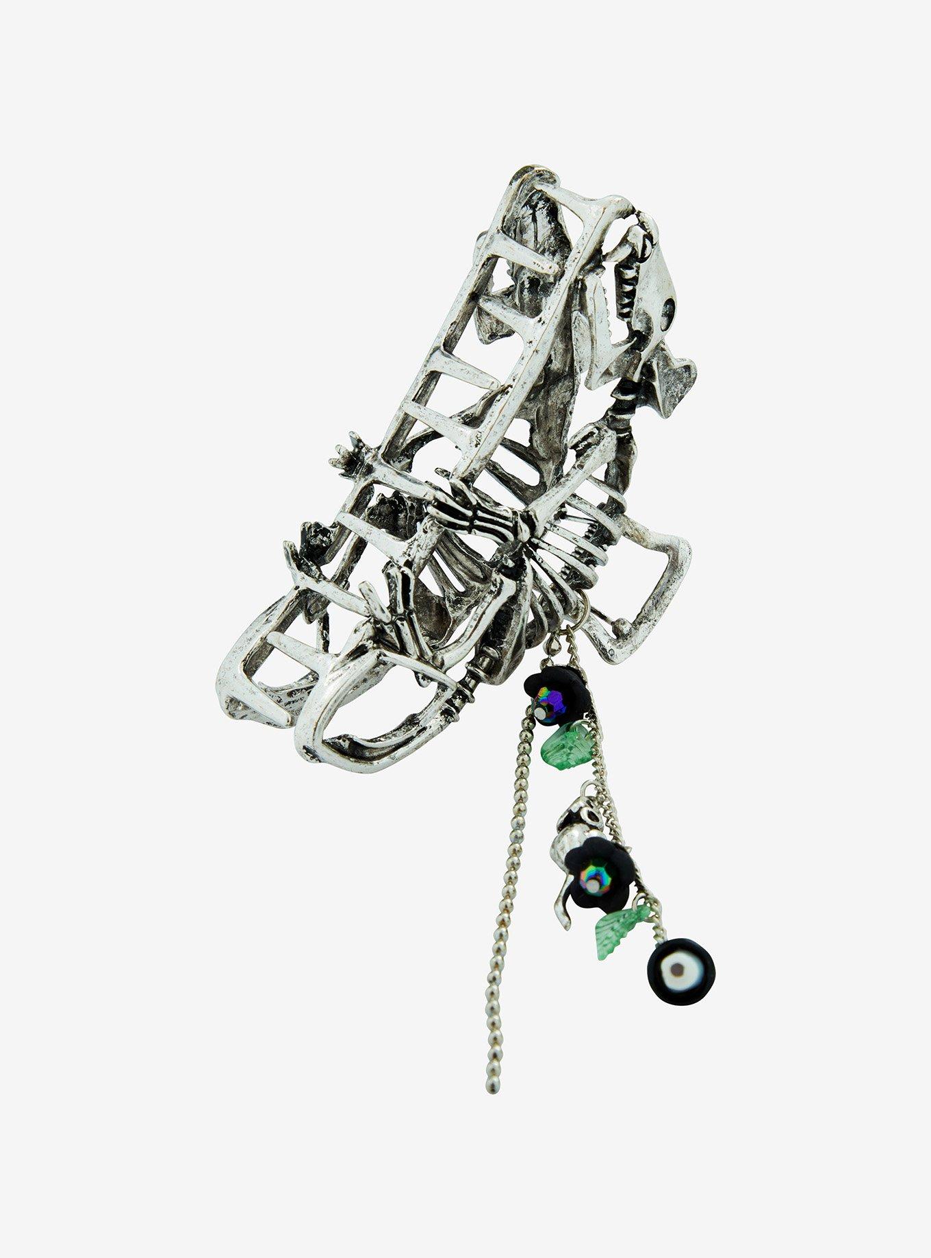 Thorn & Fable Rat Skeleton Claw Hair Clip, , alternate