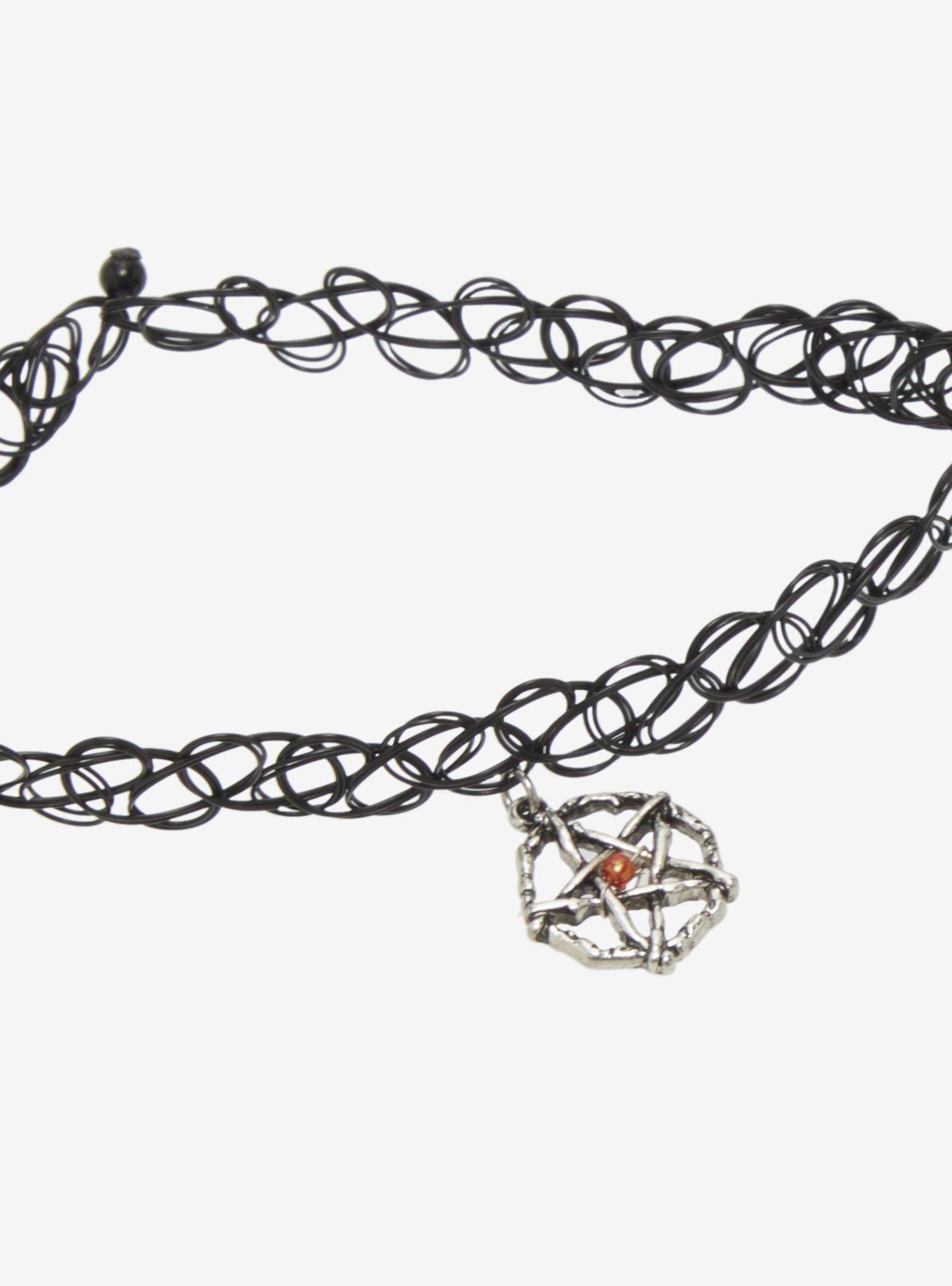 Cosmic Aura Spell Crystal Tattoo Choker Set, , alternate