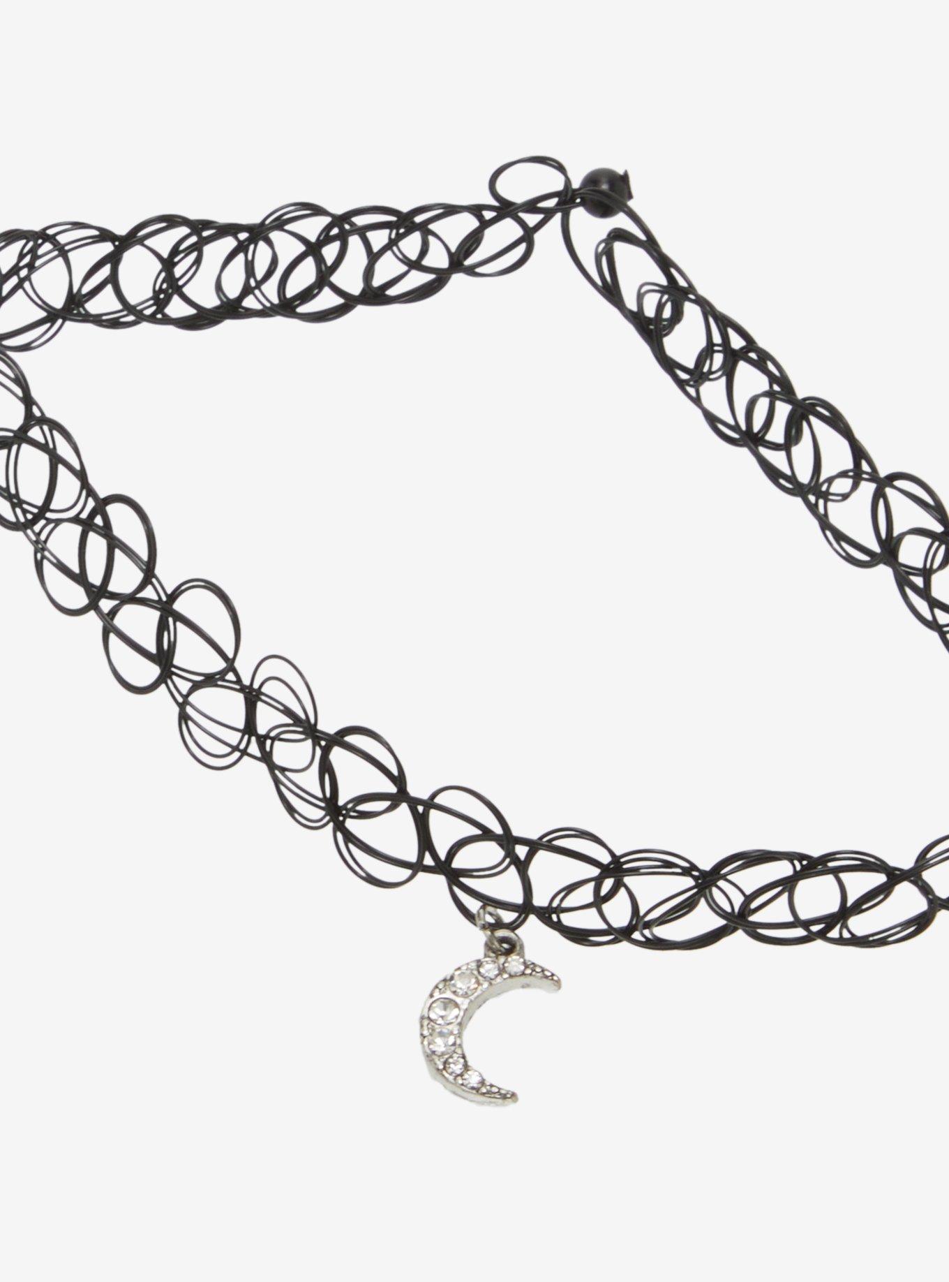 Cosmic Aura Spell Crystal Tattoo Choker Set, , alternate